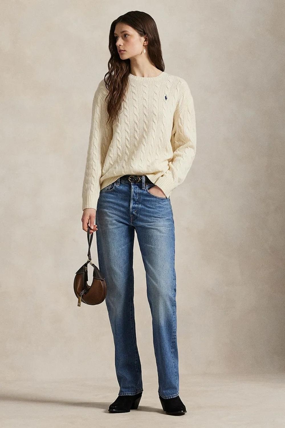 Maglia in misto lana a trecce 211972115 004 RALPH LAUREN