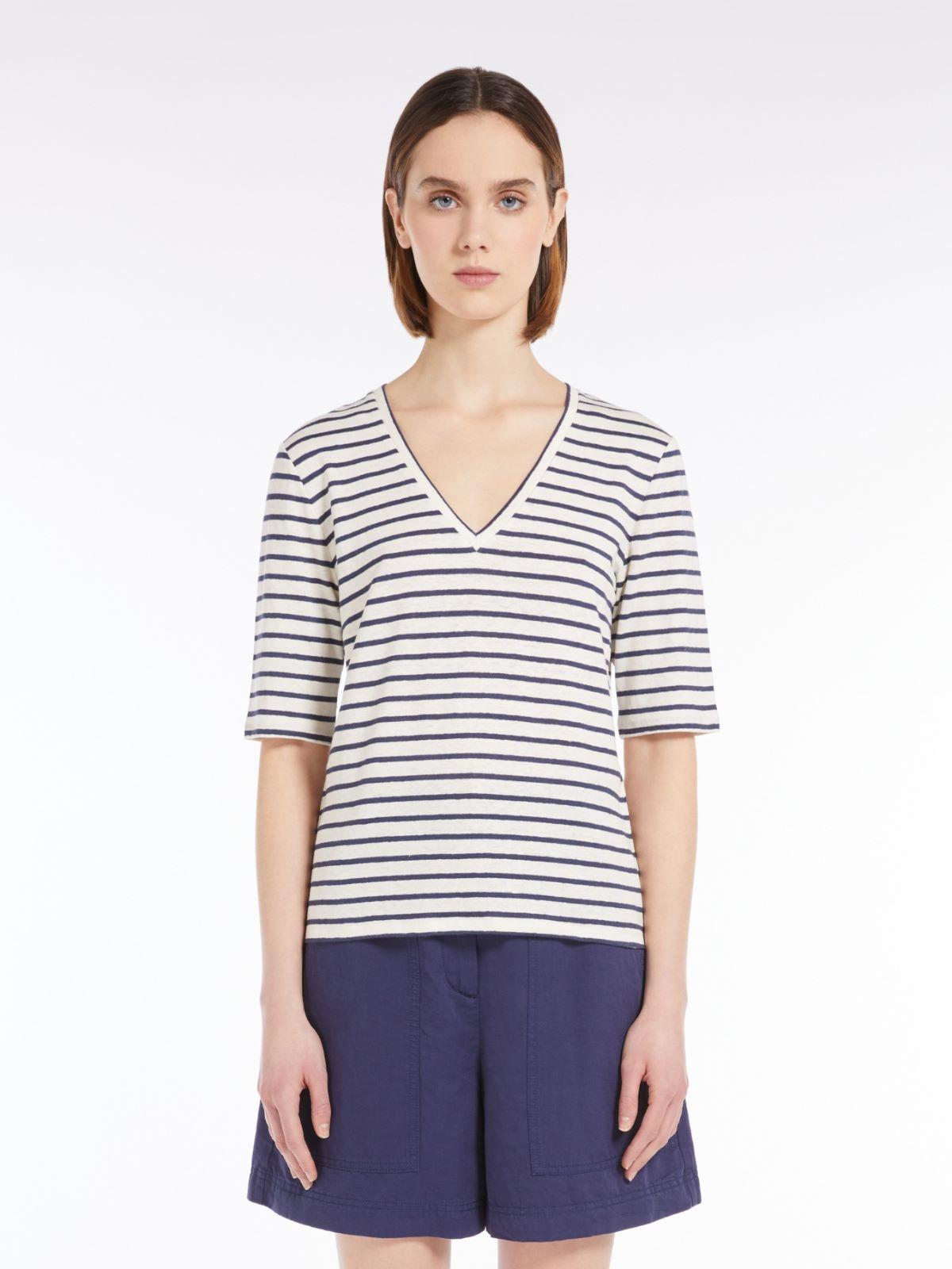 T-shirt donna in jersey di lino OPZIONE 005 WEEKEND