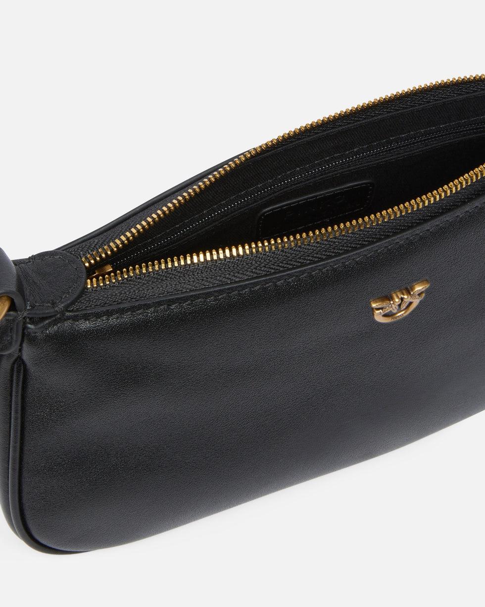 Borsa a tracolla Mini Half Moon in pelle<BR/> 105069A0QO Z99Q PINKO