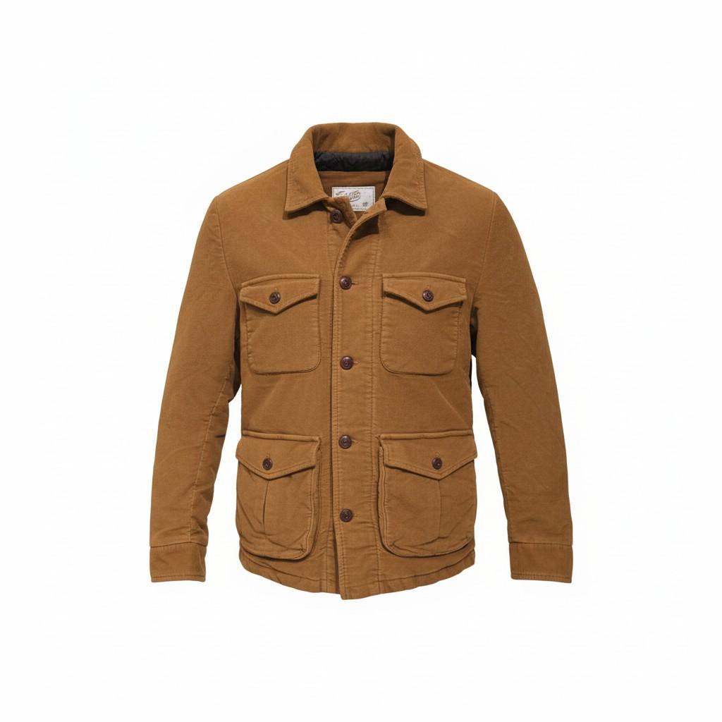 Giacca Uomo Bl'ker in Cotone Canvas Stile Utility MOLESKINE KHAKY BL'KER