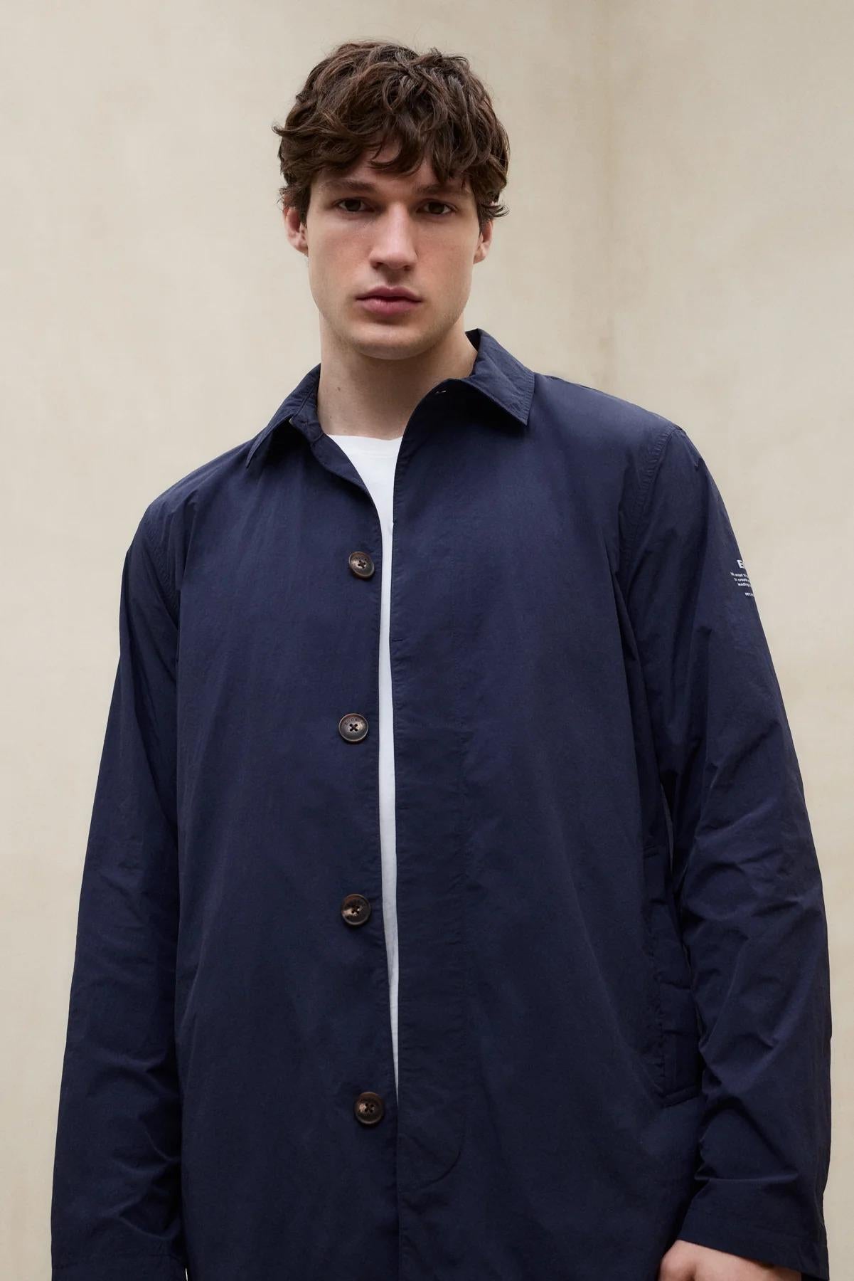 Trench Vestal Blu Marino Ripiegabile<BR/><BR/> VESTAL 161 ECOALF