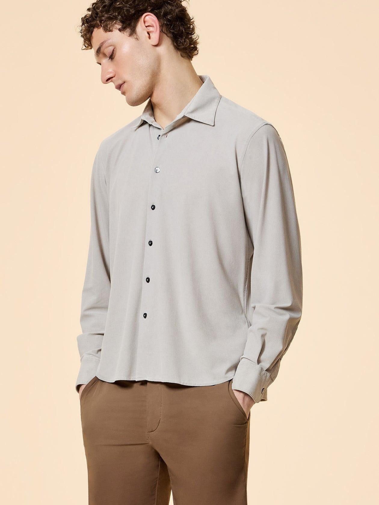 Techno Wash Piquè Shirt<BR/> 26256 85 RRD