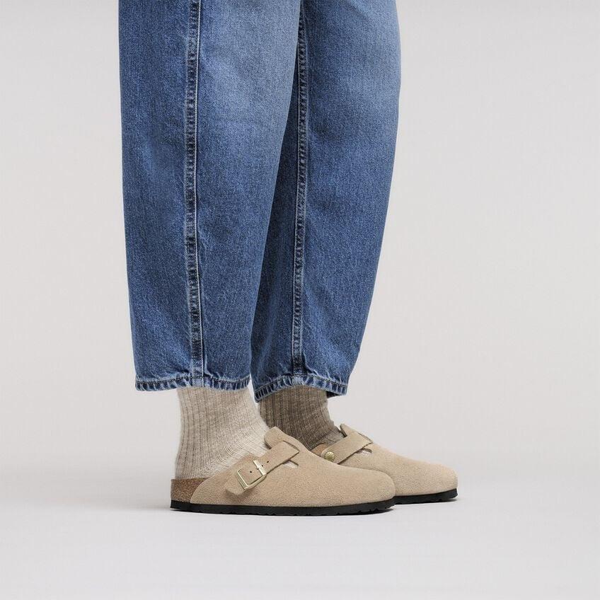 Sandalo Boston in pelle scamosciata 1030883BOSTON SANDCASTLE BIRKENSTOCK