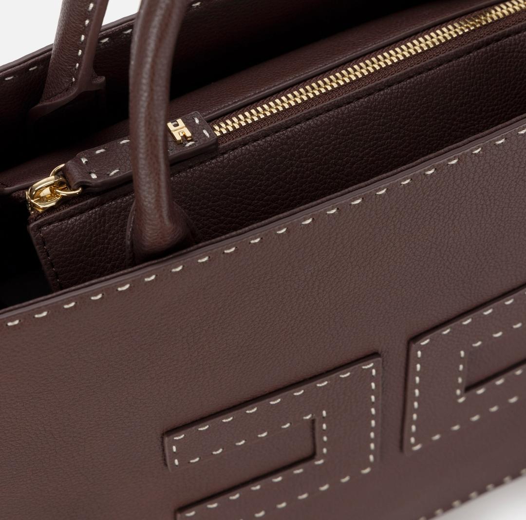 Borsa donna Tote media con impunture a contrasto BS09A51E2 644 ELISABETTA FRANCHI