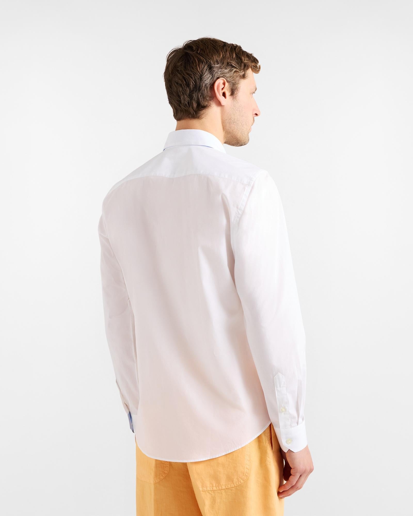 Camicia Uomo in Popeline Stretch<BR/> CNQ011012523I 100 HARMONT & BLAINE