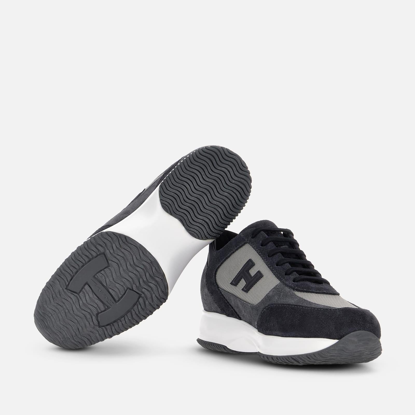 Sneakers Hogan Interactive<BR/>Blu Grigio HXM00N0I980UGO 418W HOGAN