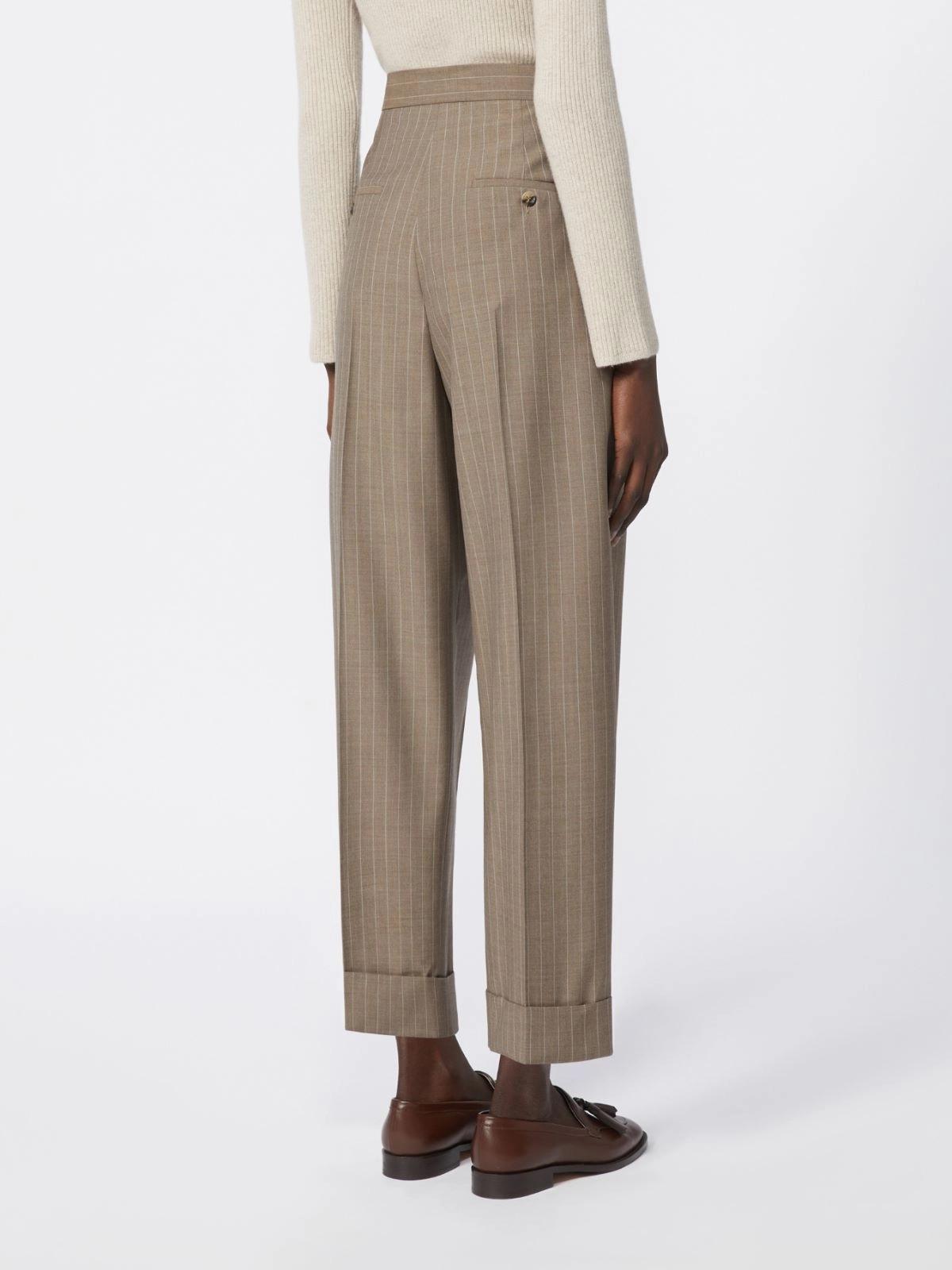 MXMMANETTA<BR/>Pantalone in lana gessata MXMMANETTA 001 MAX MARA