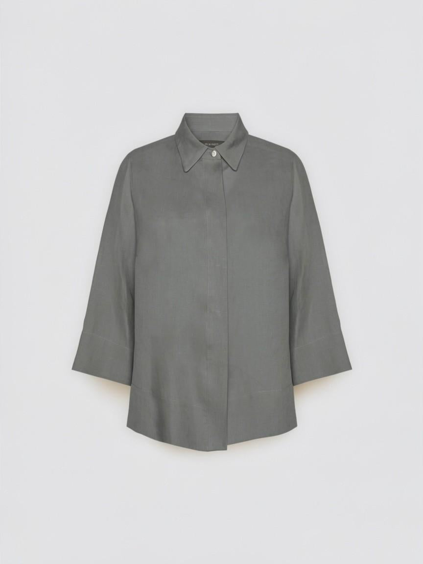 Camicia boxy in lino<BR/> 5013P000322N 23 ELENA MIRO