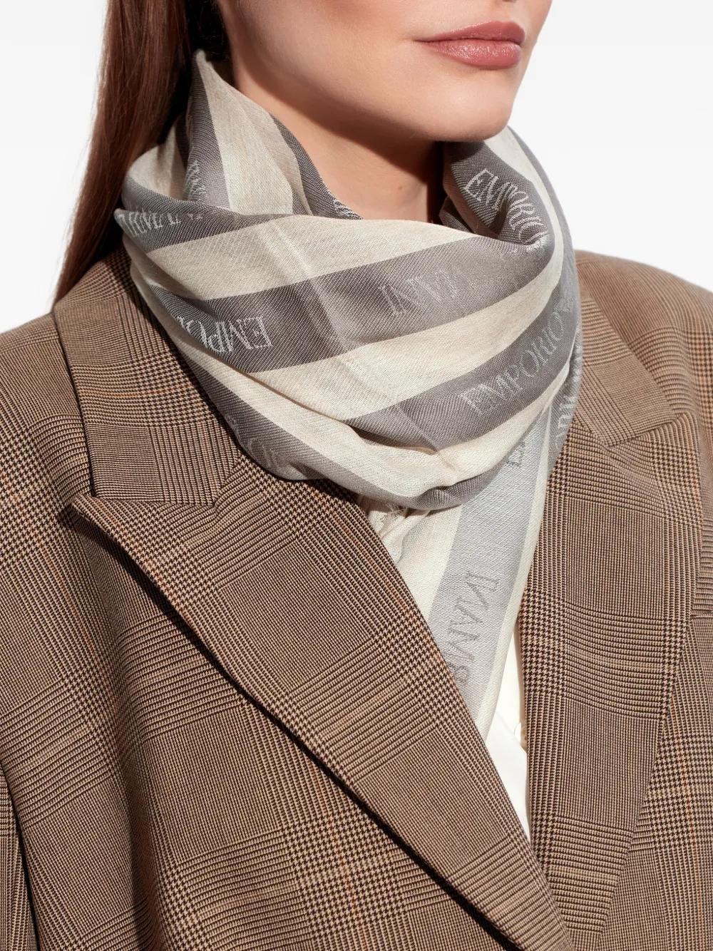 sciarpa a righe EW004578AF25414 FA017 ARMANI