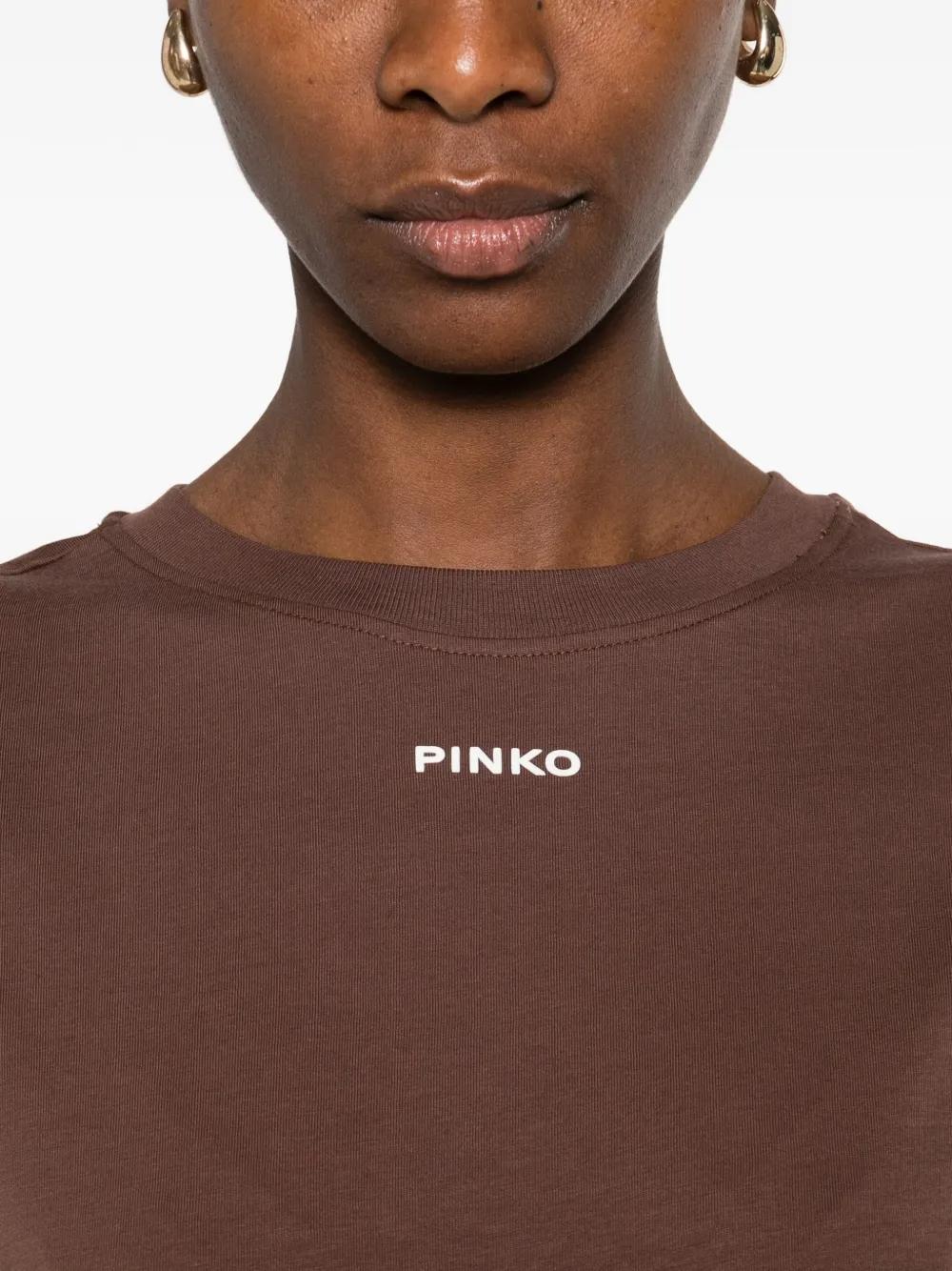 T-shirt con logo PINKO<BR/> 100373A34F L78 PINKO