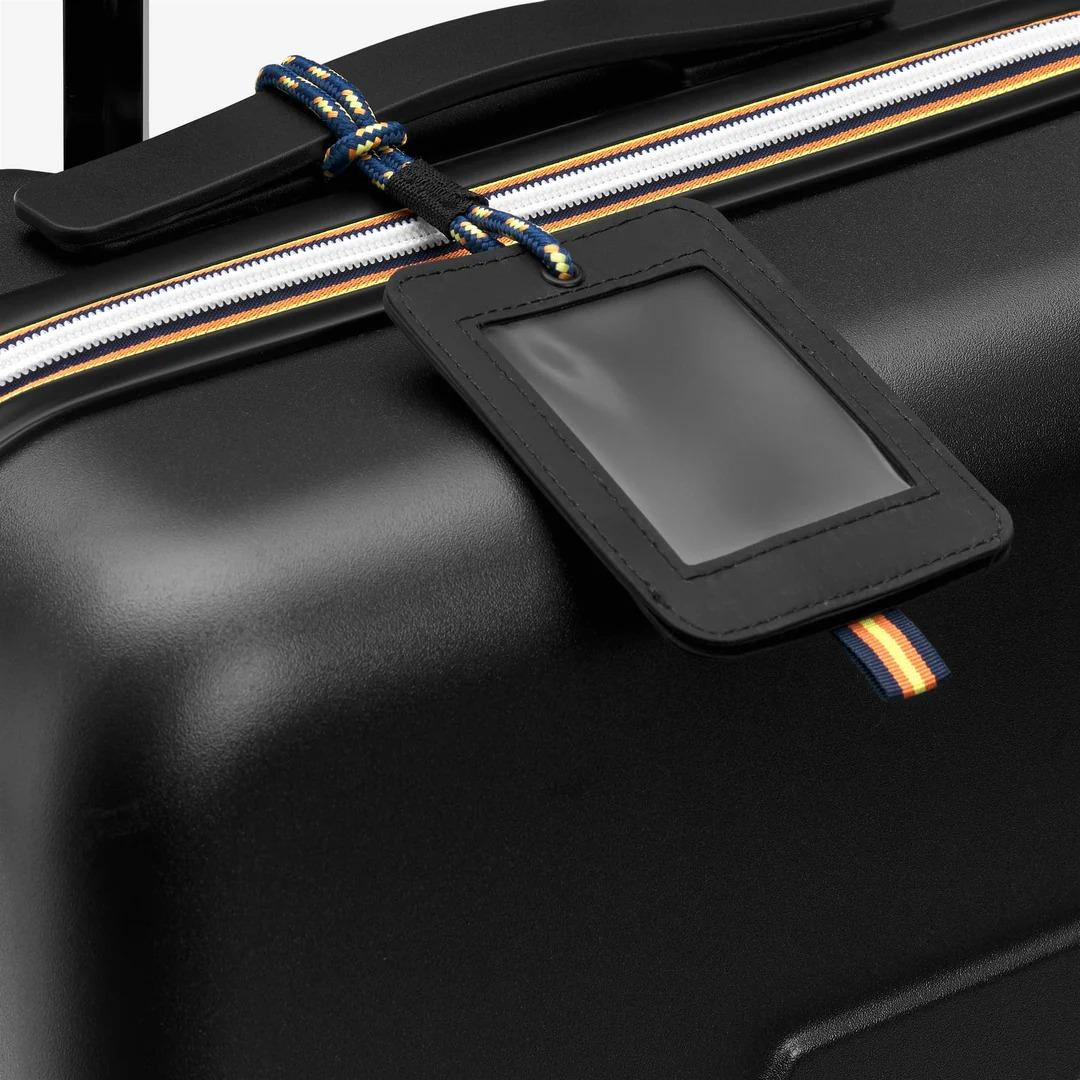EUDOXIE LOGO<BR/>BLACK PURE<BR/>Borsa trolley unisex in policarbonato nero K81372W USY K-WAY