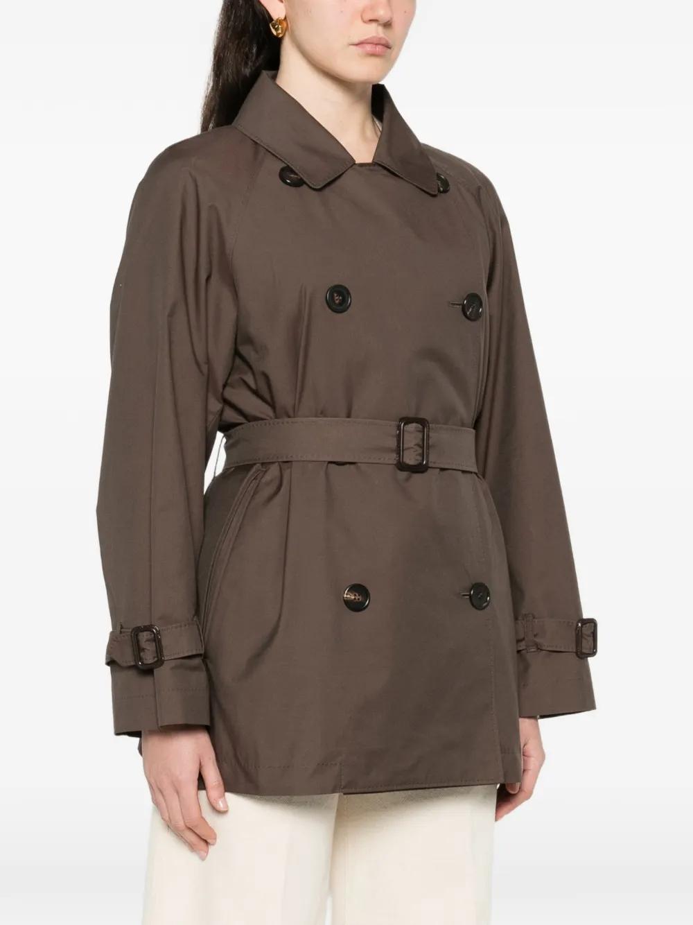 MTCCALLE<BR/>Trench crop in twill antigoccia MTCCALLE 022 MAX MARA THE CUBE