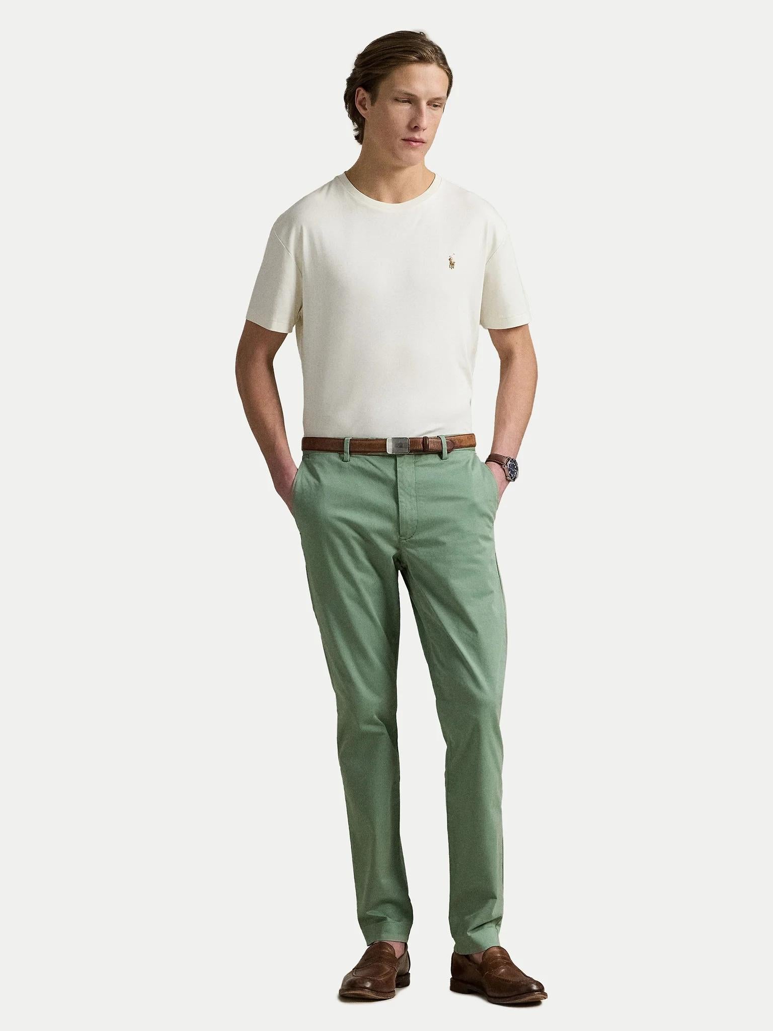 T-shirt in cotone con pony multicolor 710740727 094 RALPH LAUREN