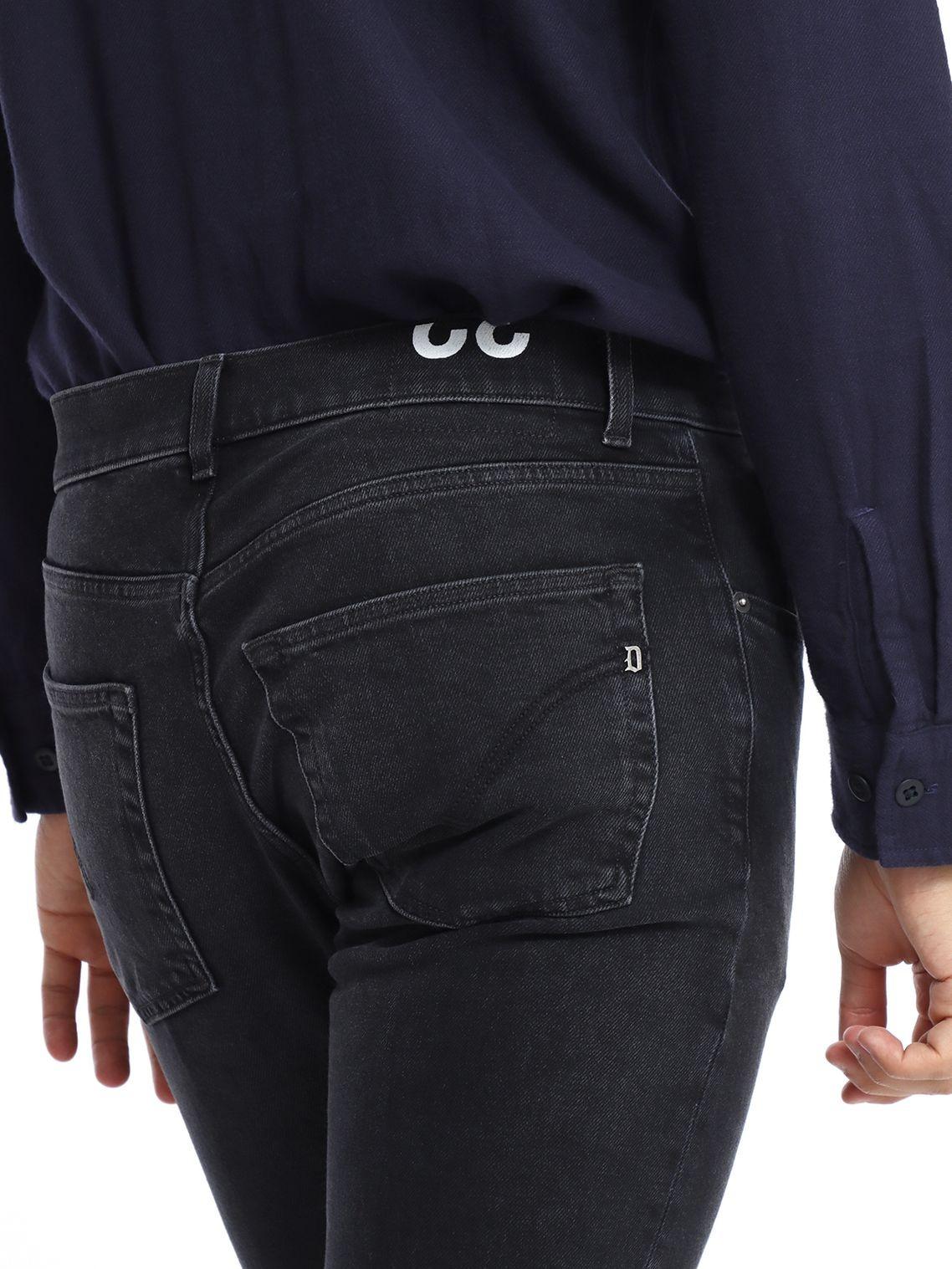 Jeans Dian carrot in denim stretch<BR/> UP576DS0369LM3 999 DONDUP