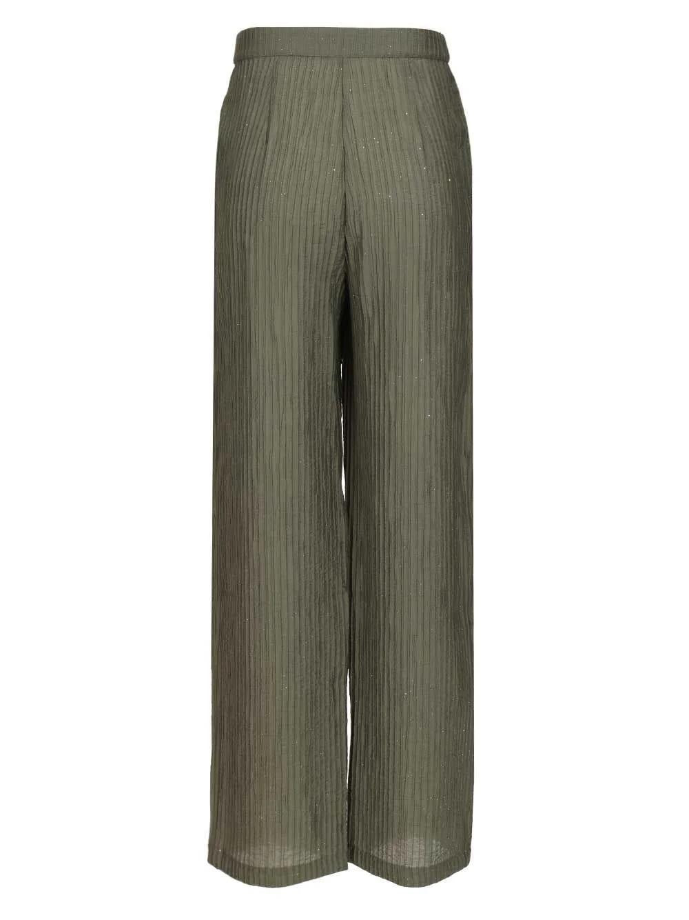 Pantaloni in lyocell effetto stropicciato EW003446AF20830 F7010 ARMANI