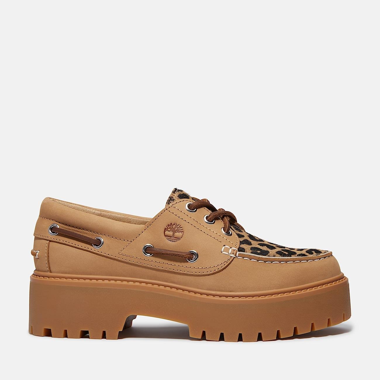 Scarpa da Barca da Donna Leopard con Plateau Stone TB0A2GVF EN31 TIMBERLAND