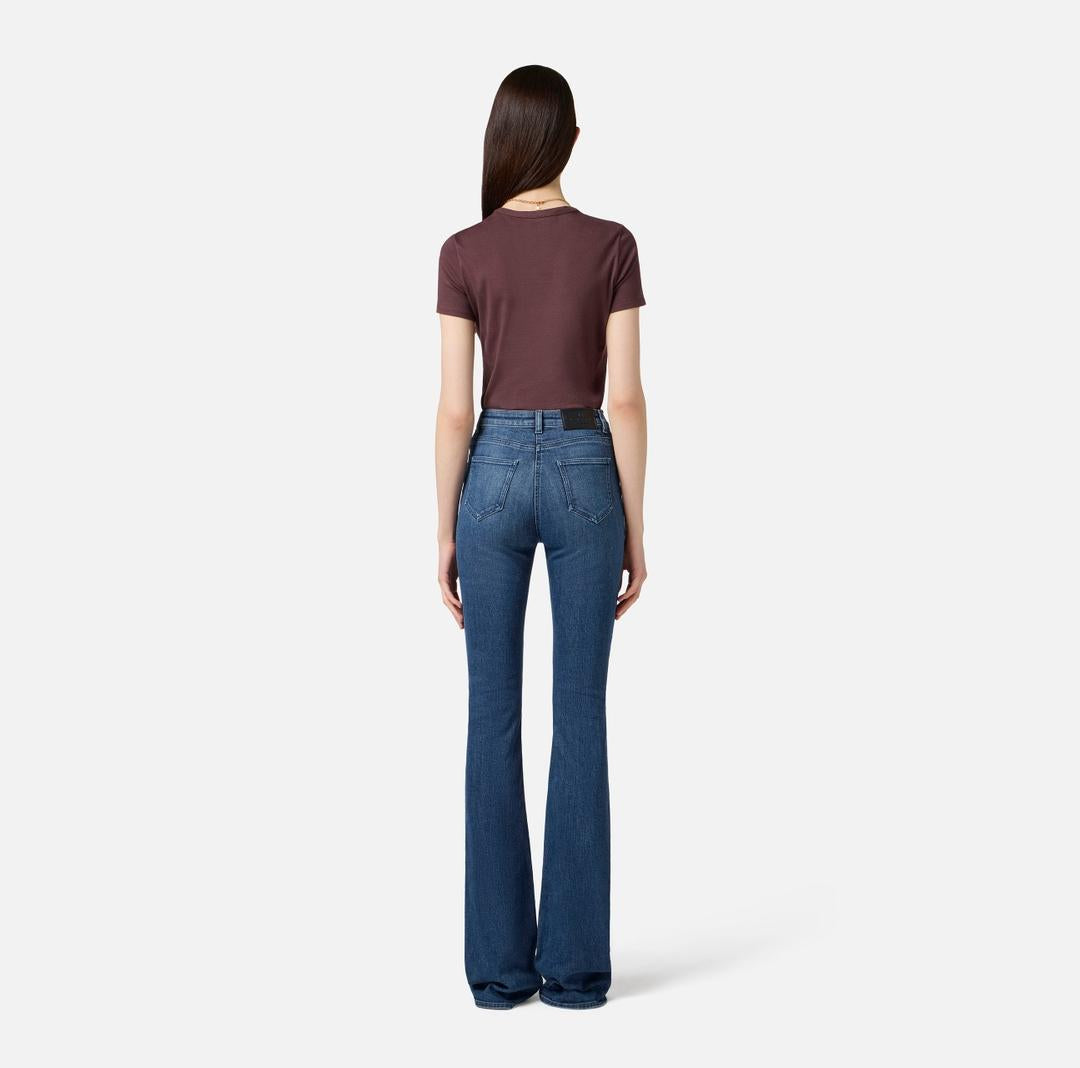 Jeans con logo gioiello PJ12N56E2 104 ELISABETTA FRANCHI