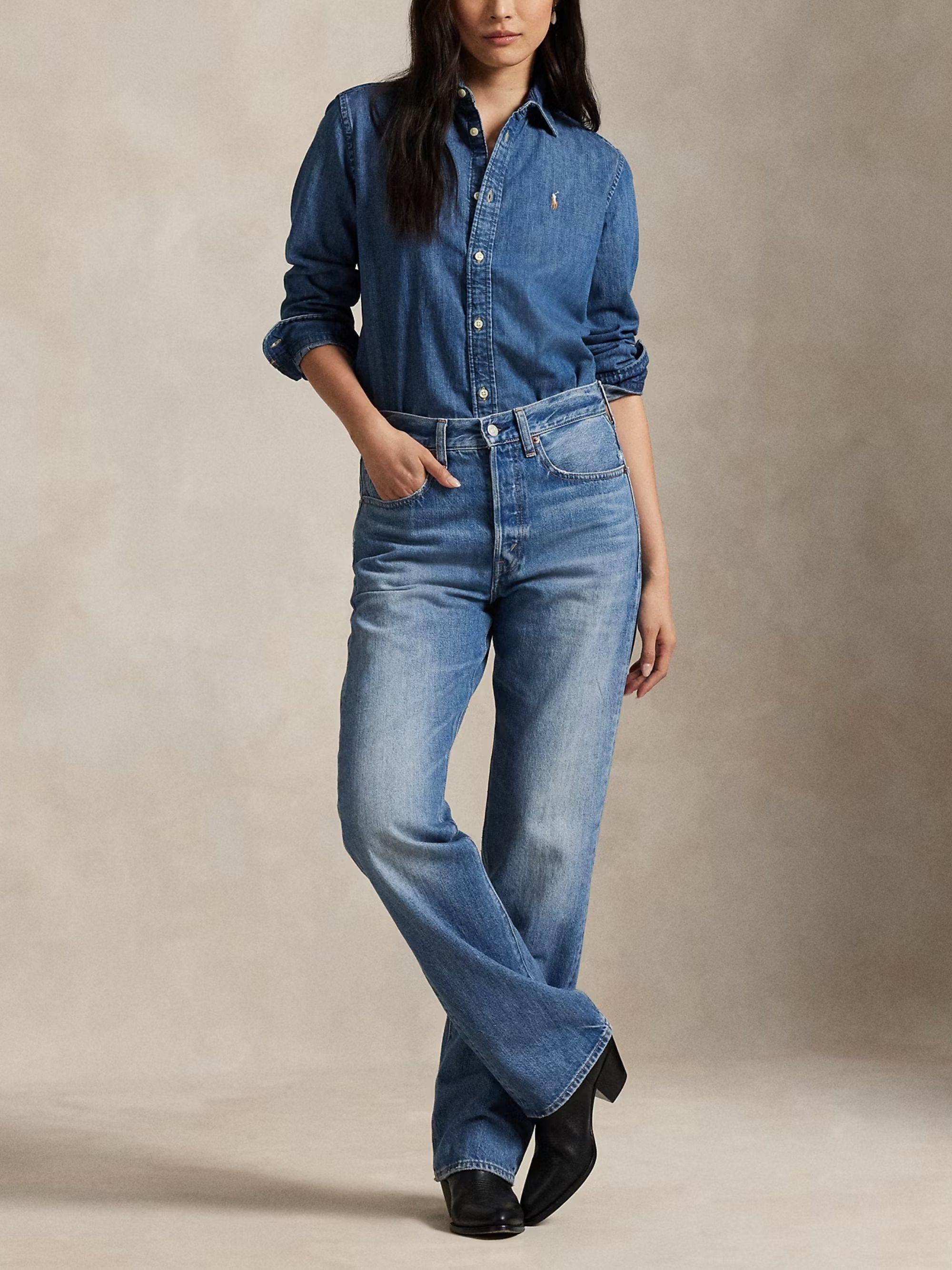 Camicia in denim di puro cotone 211969458 001 RALPH LAUREN