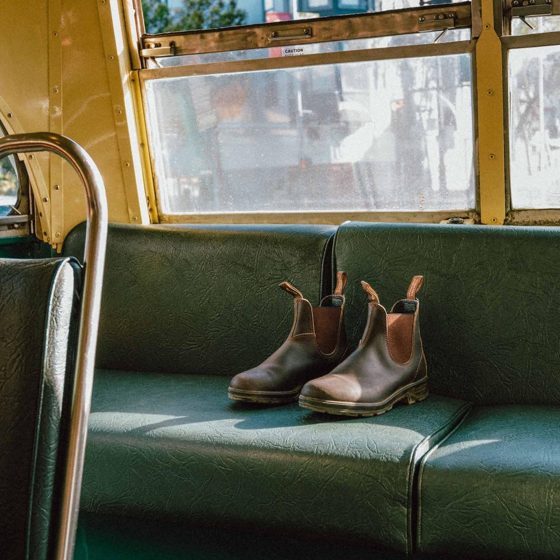 Stivaletti in pelle ORIGINALS CHELSEA BOOTS 500BC BROWN-BROWN BLUNDSTONE