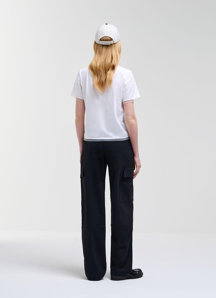T-shirt con dettagli in tulle 86746SH 001 COLMAR