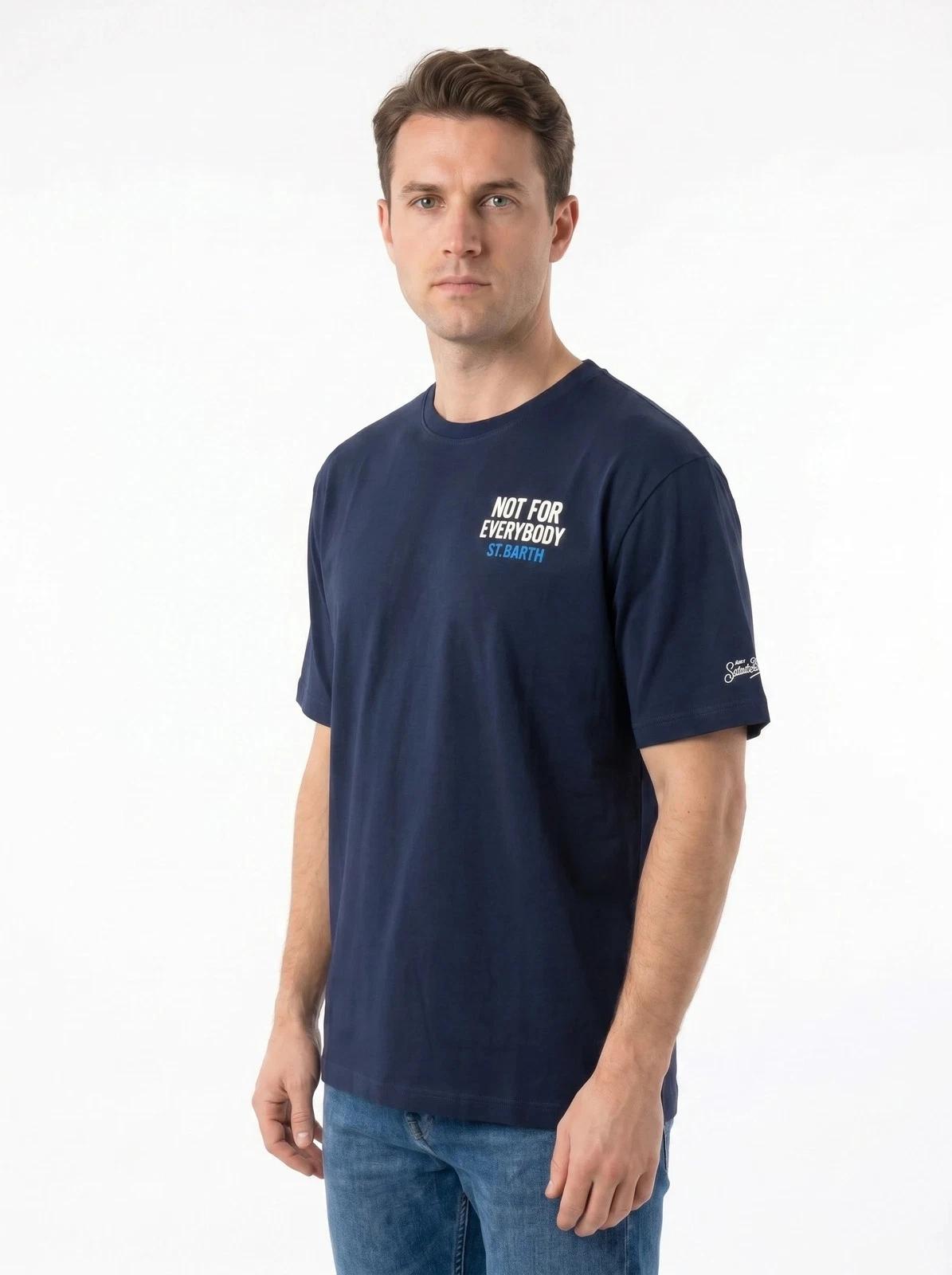 T-shirt in cotone con stampa DLR0001 04234L MC2 SAINT BARTH