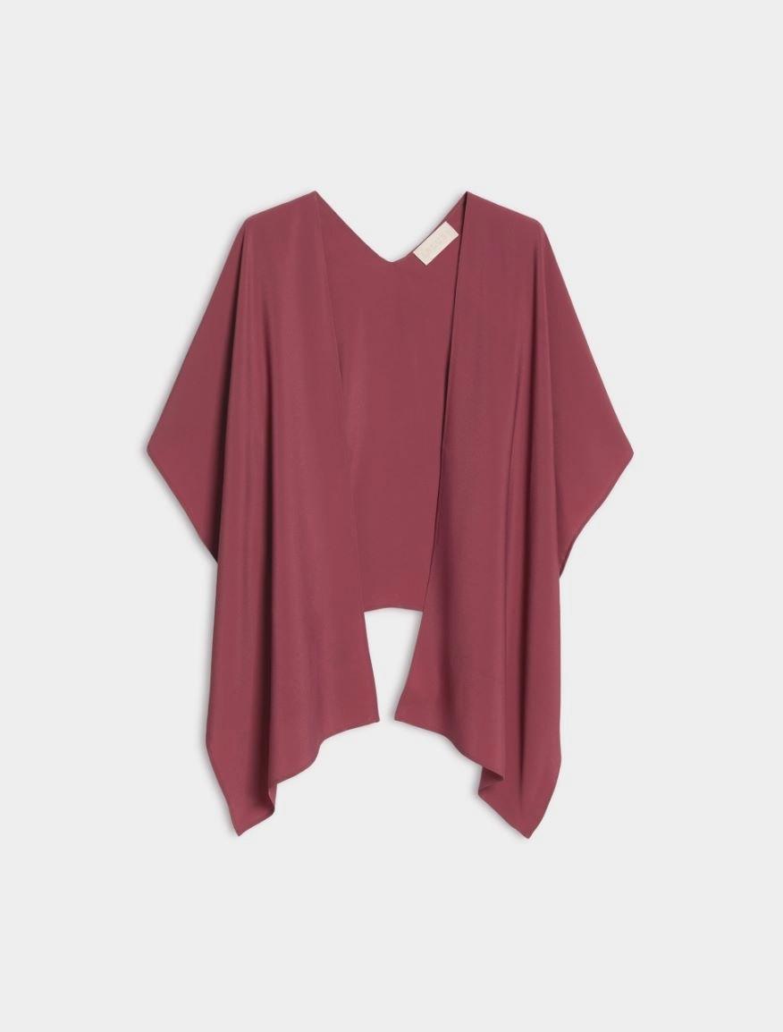 SILK-BLEND SHRUG<BR/>Bordeaux IBLBERLINA 005 IBLUES