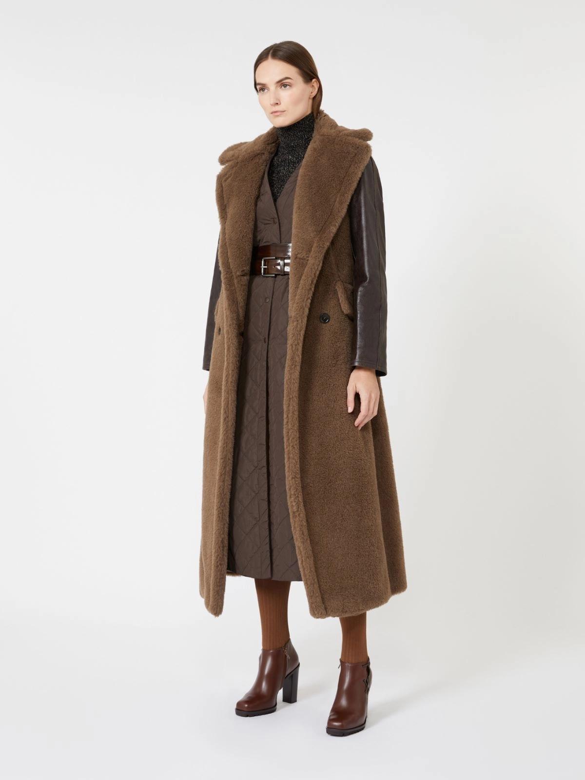 Dolcevita in mouliné di lana e cachemire - Cammello<BR/> AZULENE1234 004 MAX MARA