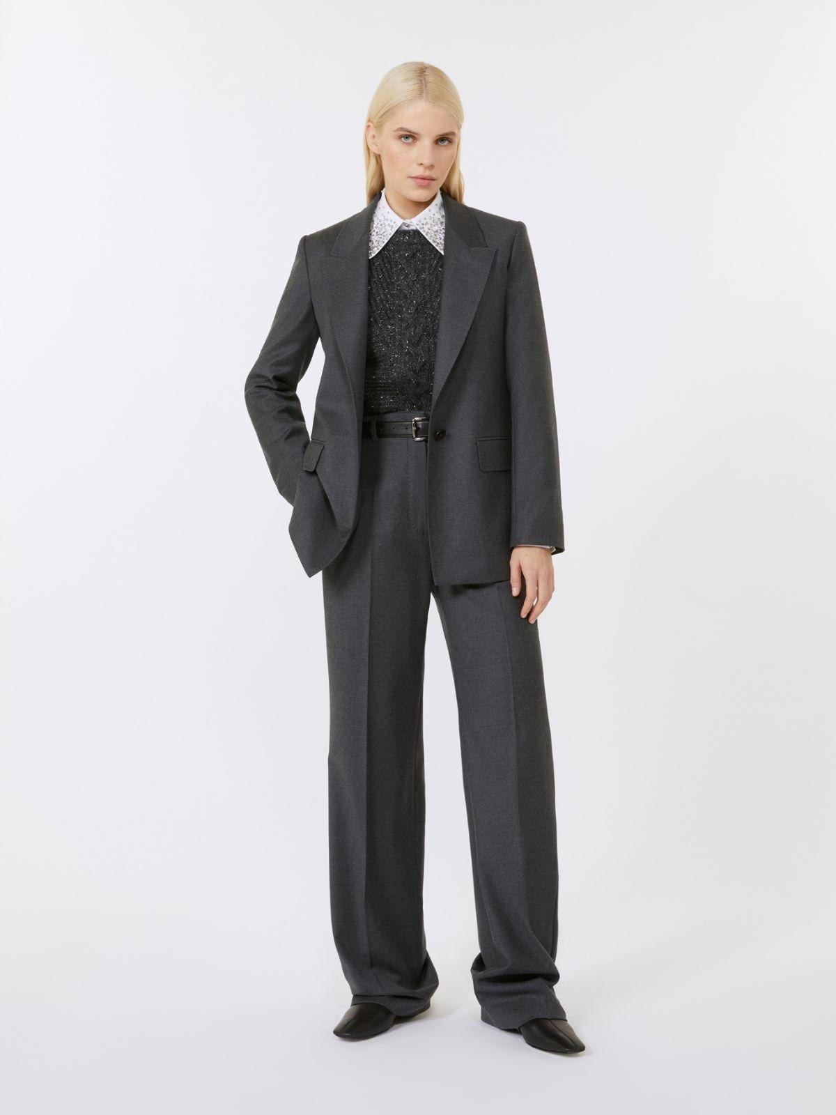 Camicia in popeline con cristalli STAFFA 001 MAX MARA STUDIO