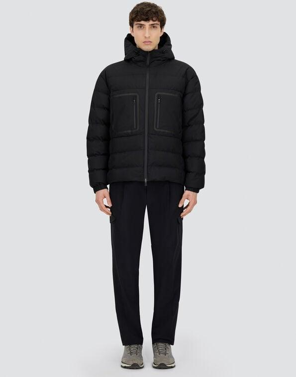 GIACCA CON CAPPUCCIO IN 2 LAYER WINDSTOPPER<BR/> PI001294U12840 9300 HERNO