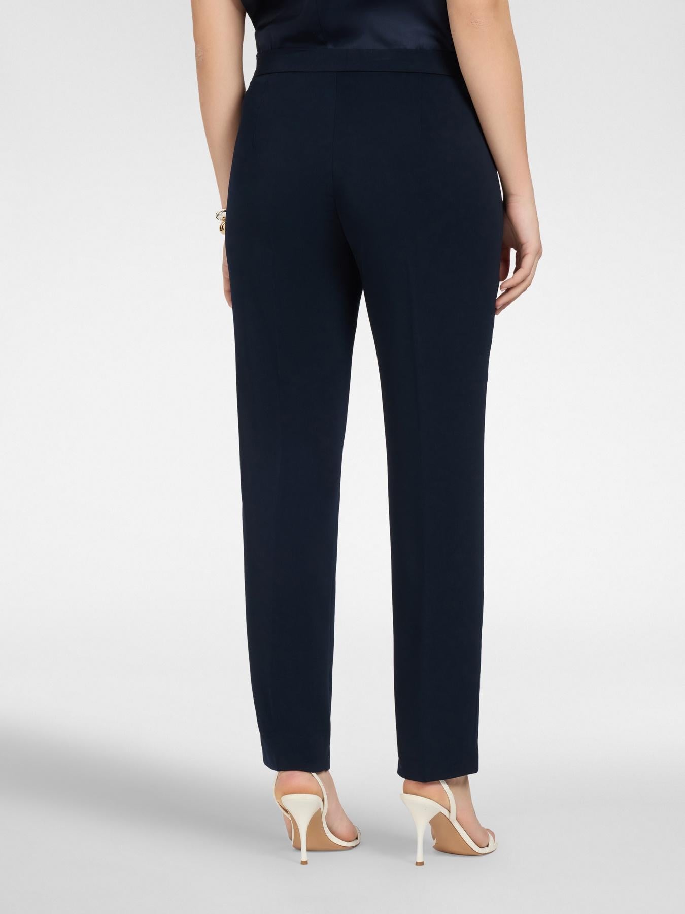 Pantaloni in cady<BR/> P019P000468N 34 ELENA MIRO