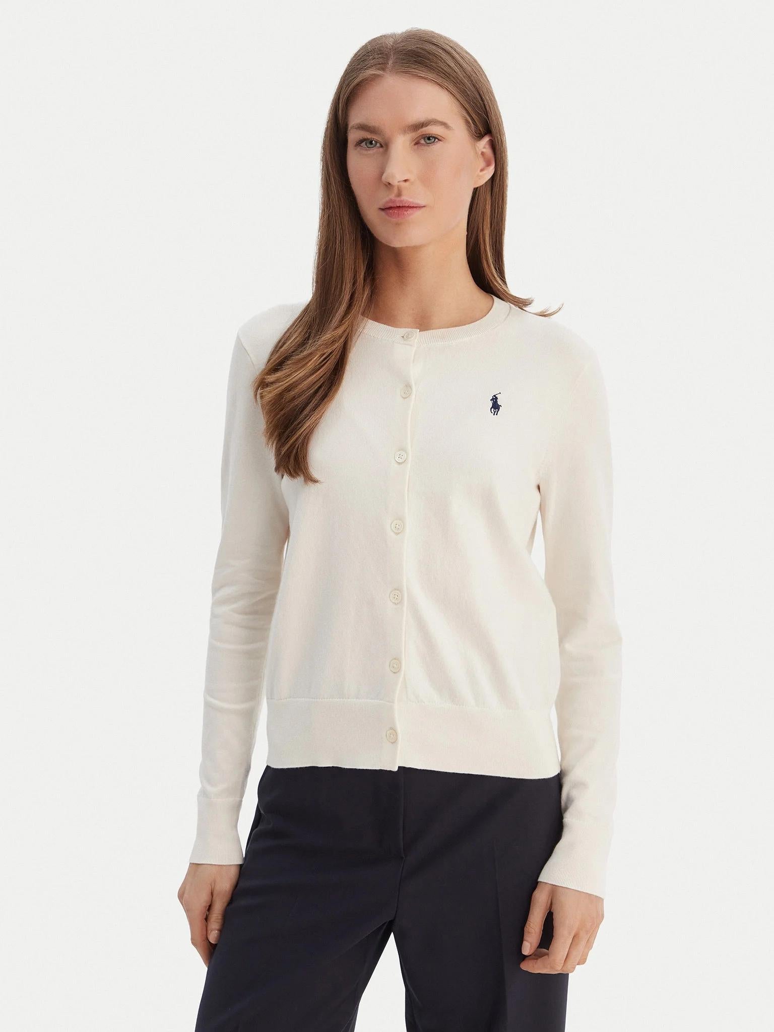 Cardigan donna in misto cotone 211971871 003 RALPH LAUREN