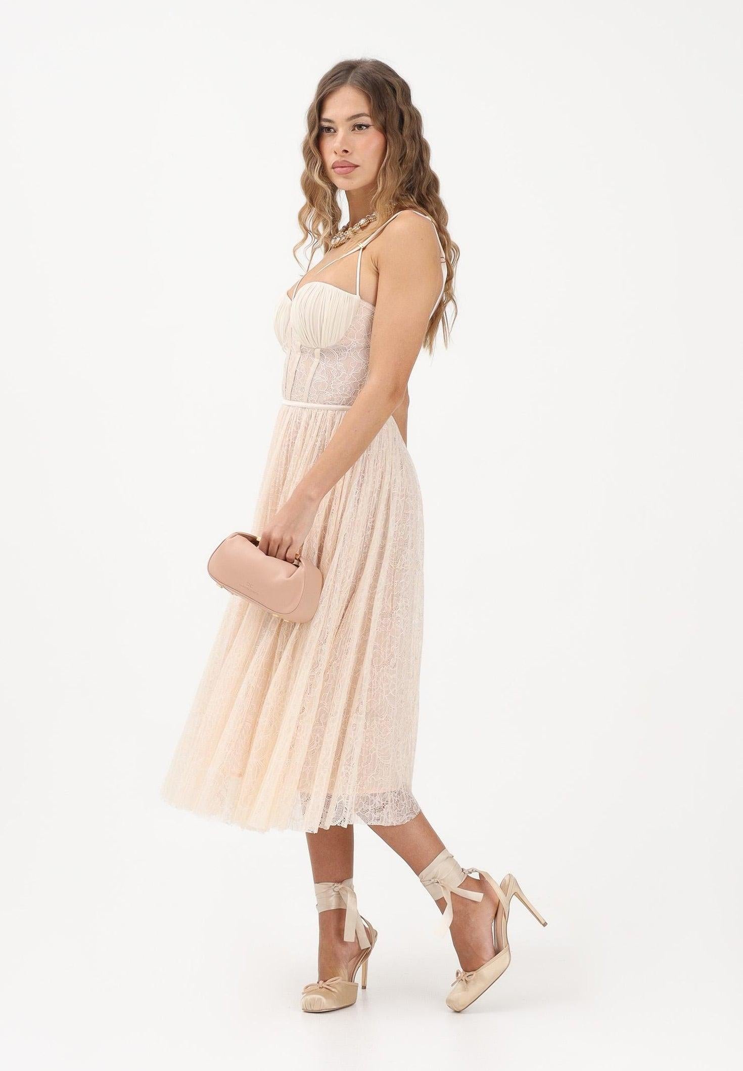 Abito a campana in pizzo<BR/> AB97162E2 EG9 ELISABETTA FRANCHI