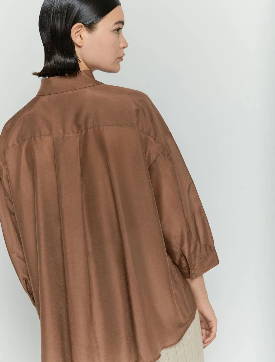 Camicia in misto seta