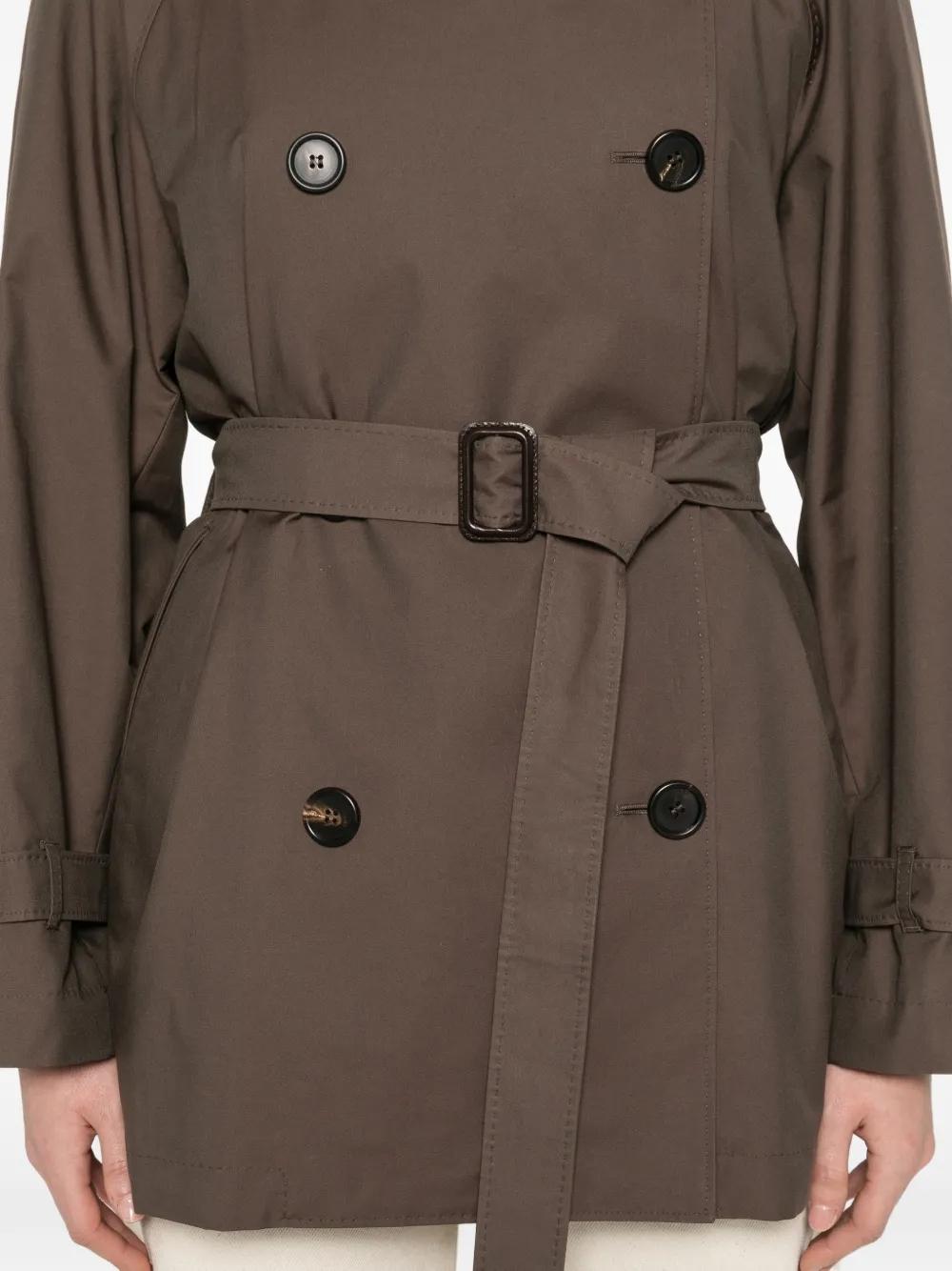 MTCCALLE<BR/>Trench crop in twill antigoccia MTCCALLE 022 MAX MARA THE CUBE