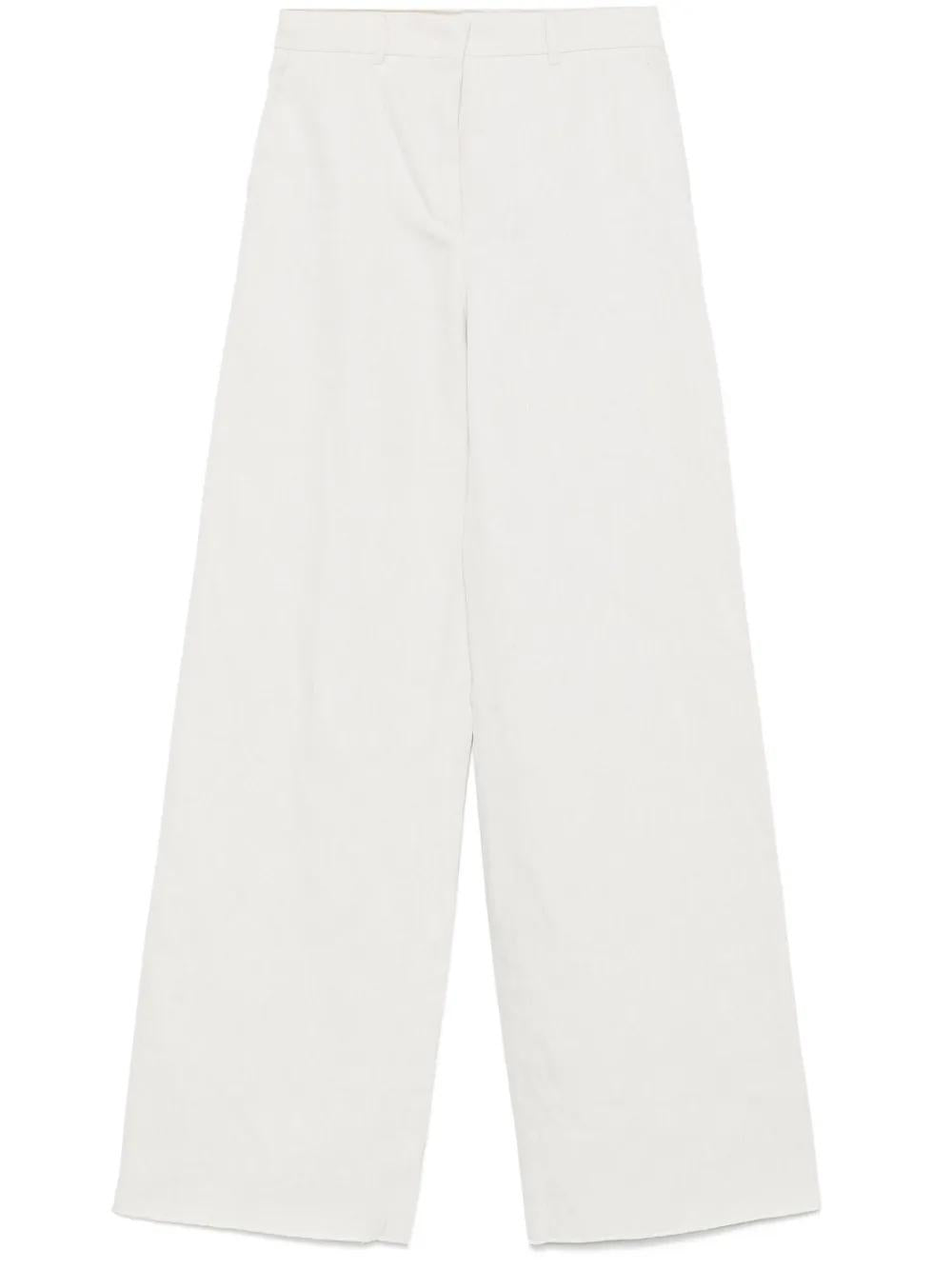 Pantalone in cotone e lino<BR/> MURGE 004 MAX MARA STUDIO