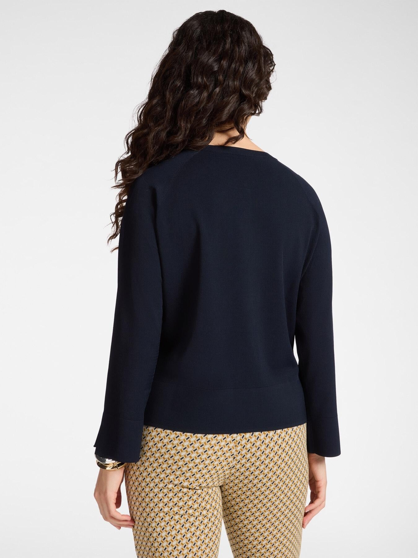 Cardigan girocollo misto viscosa<BR/> M562Z100752N 34 ELENA MIRO
