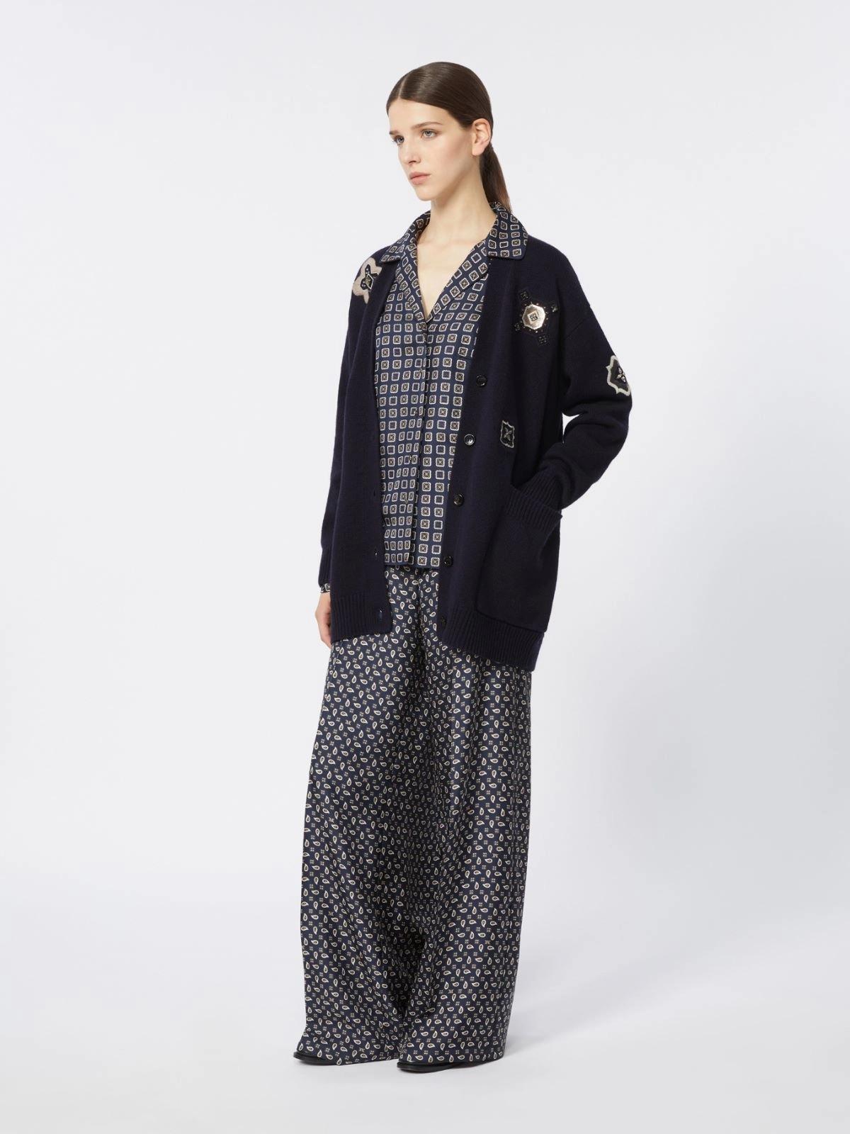 MXMDISCO<BR/>Camicia semiaderente in seta stampata MXMDISCO 002 MAX MARA