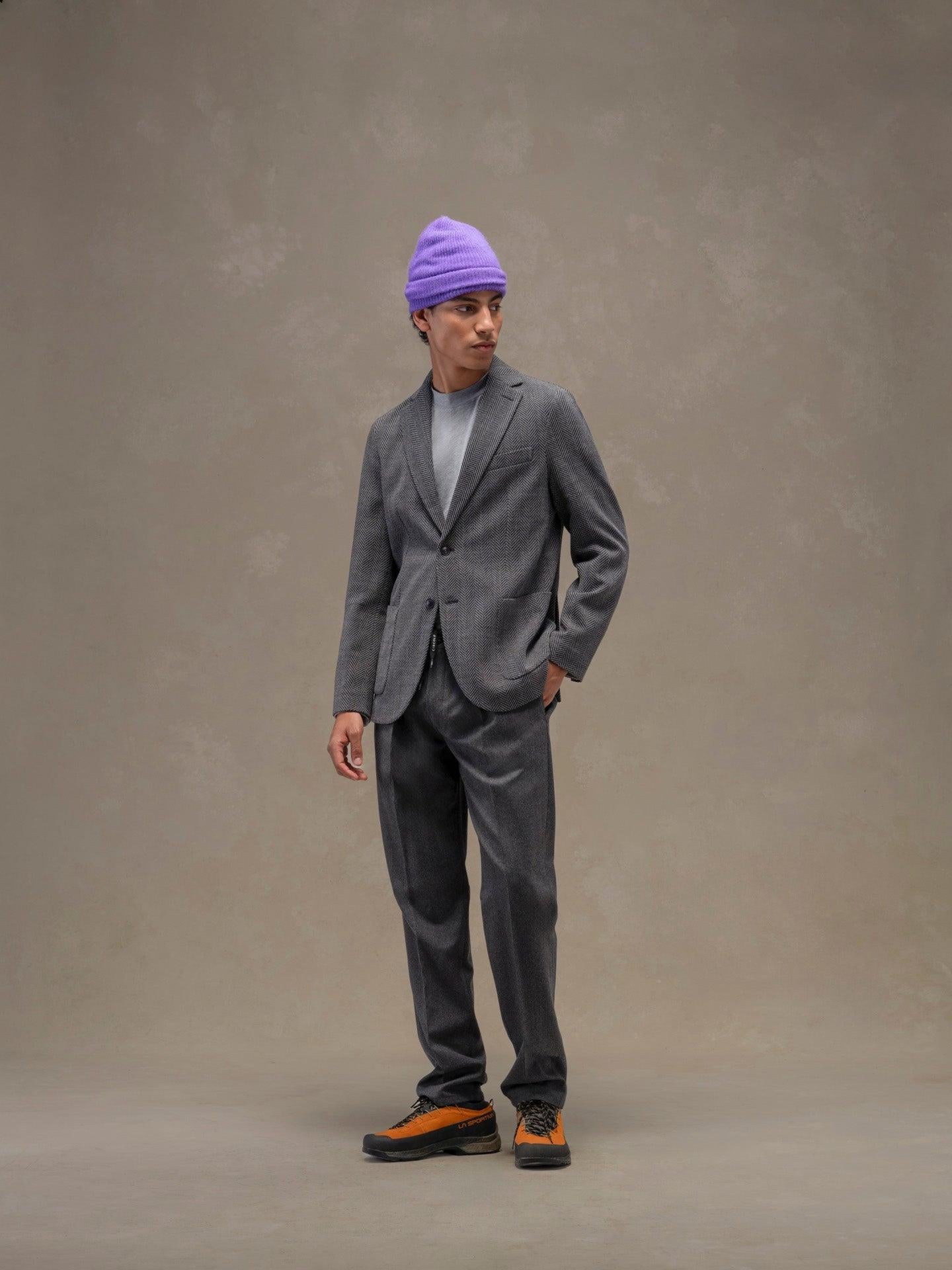 Giacca herringbone<BR/><BR/> CN5049 012 CIRCOLO 1901