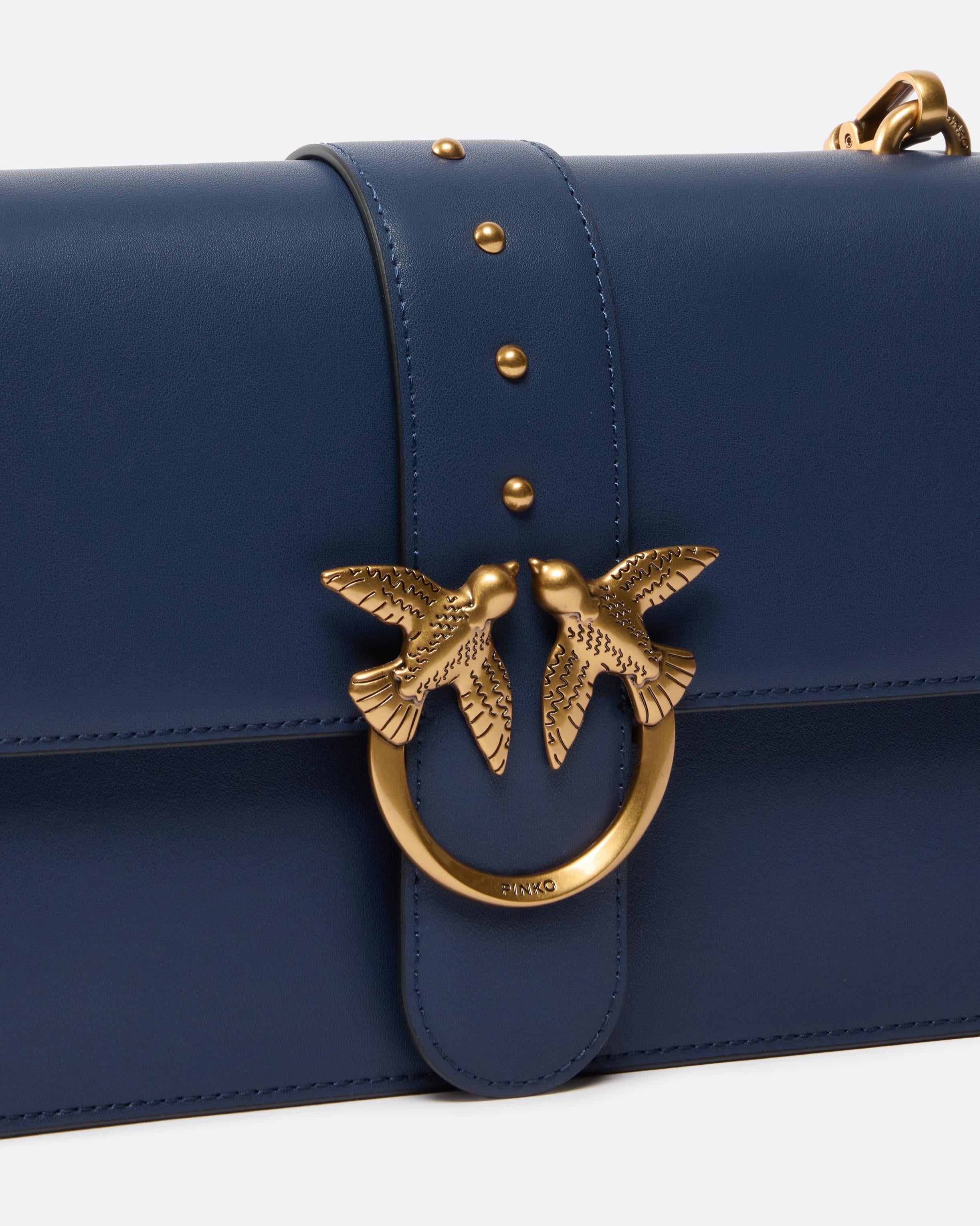 love one classic<BR/>Borsa a mano media Love Bag One in pelle<BR/><BR/> 105857A0F1 G08Q PINKO