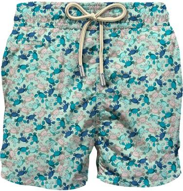 Costume uomo in poliestere con stampa granchi