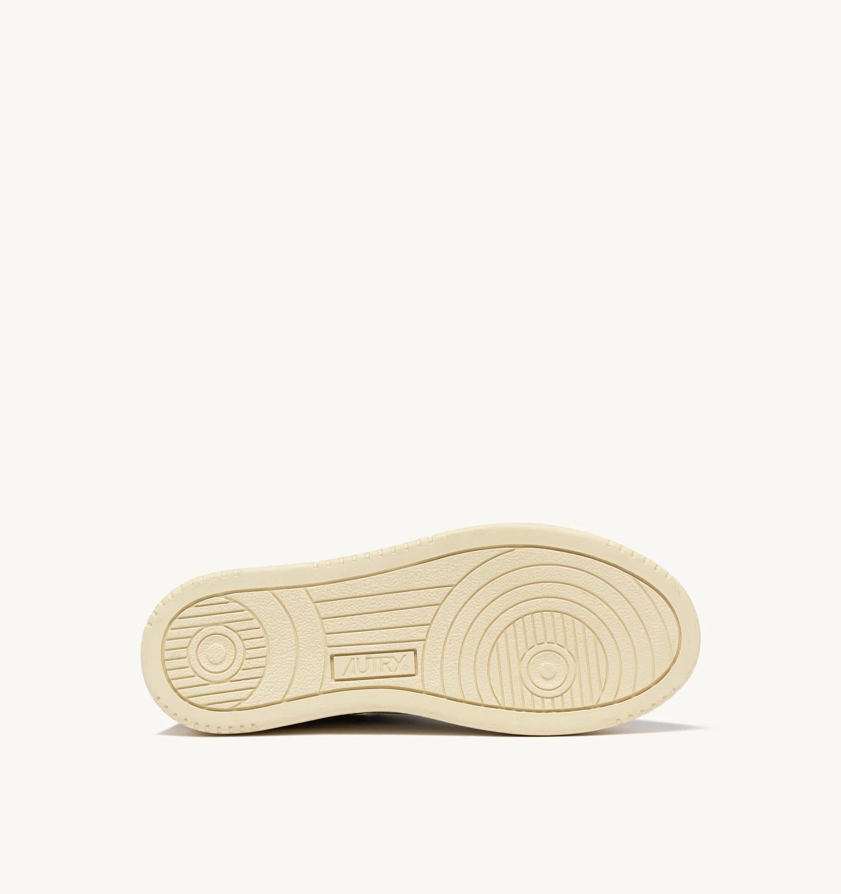 SNEAKERS MEDALIST LOW IN PELLE E SUEDE BIANCA E ORO<BR/> AULW LS75 AUTRY ACTION SHOES