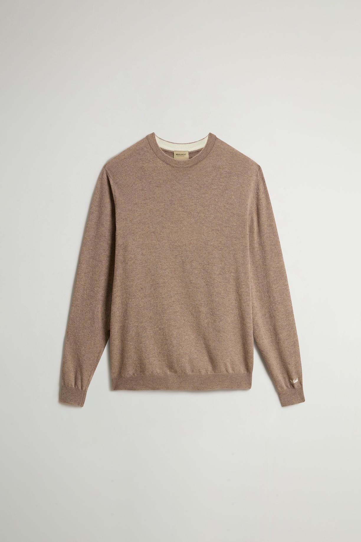 Maglione girocollo in pura lana d'agnello<BR/> CFWOKN0278MRUF0469 7417 WOOLRICH