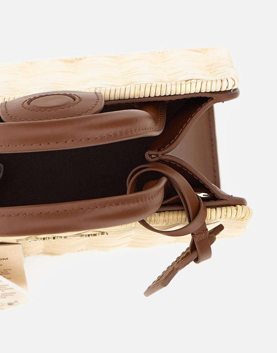 Borsa a mano "Shop Bag Mini Straw Leather" SHBM0002 01737L MC2 SAINT BARTH