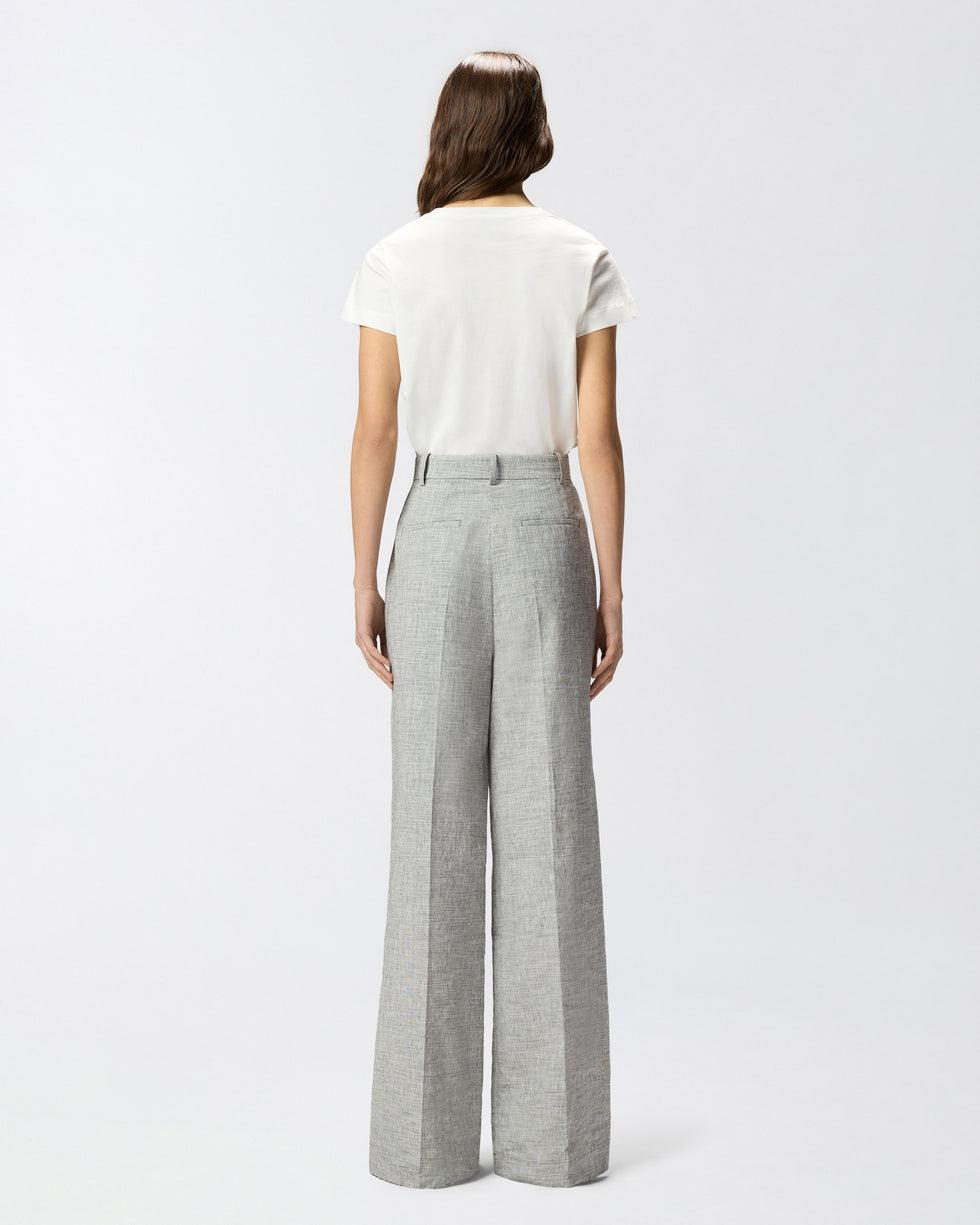Pantaloni fiammati con piega stirata<BR/> 106918A3AS ZZ2 PINKO