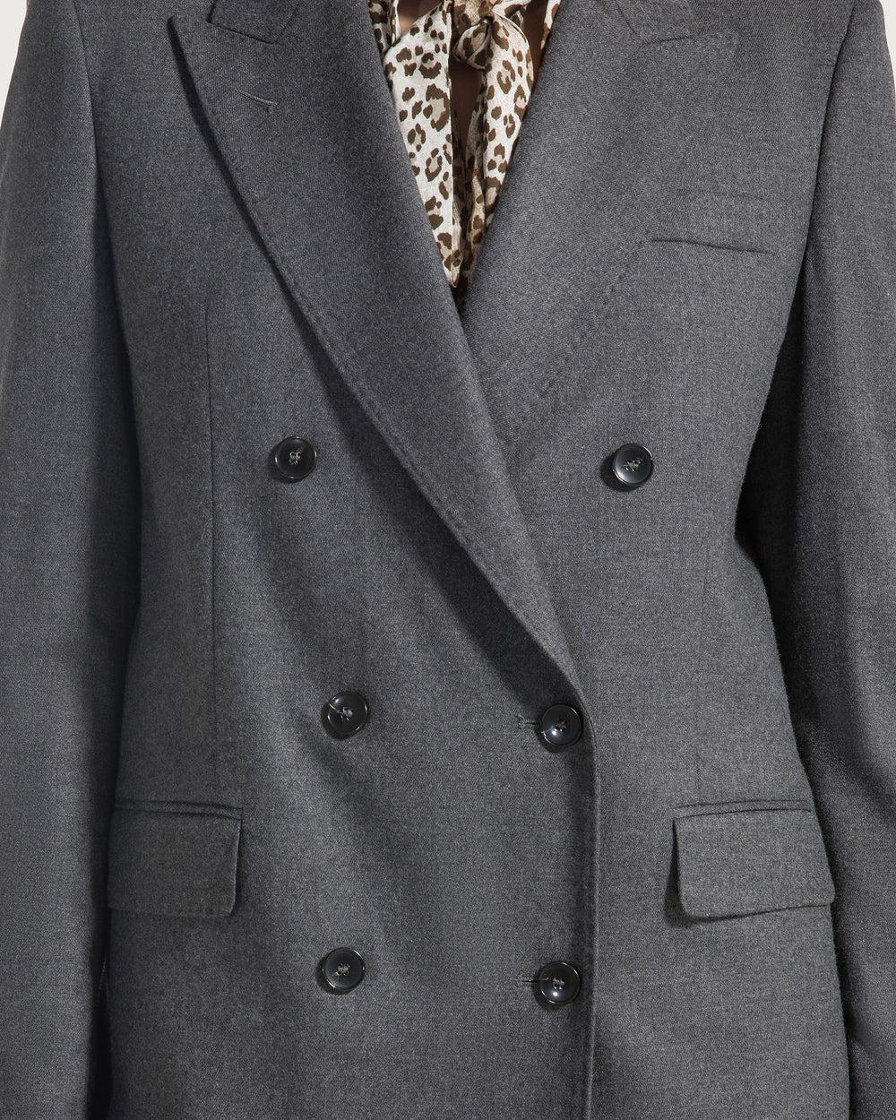 Giacca doppiopetto in flanella GI0916540261 922 SEVENTY