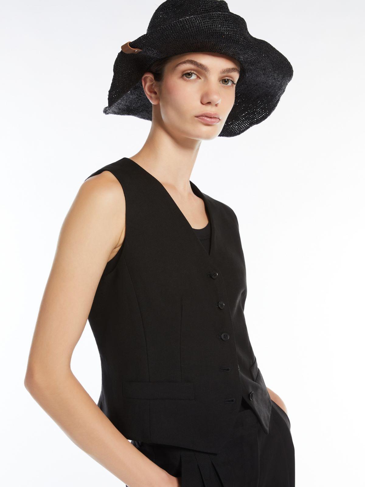 Gilet in tela di viscosa e lino PACE 003 WEEKEND