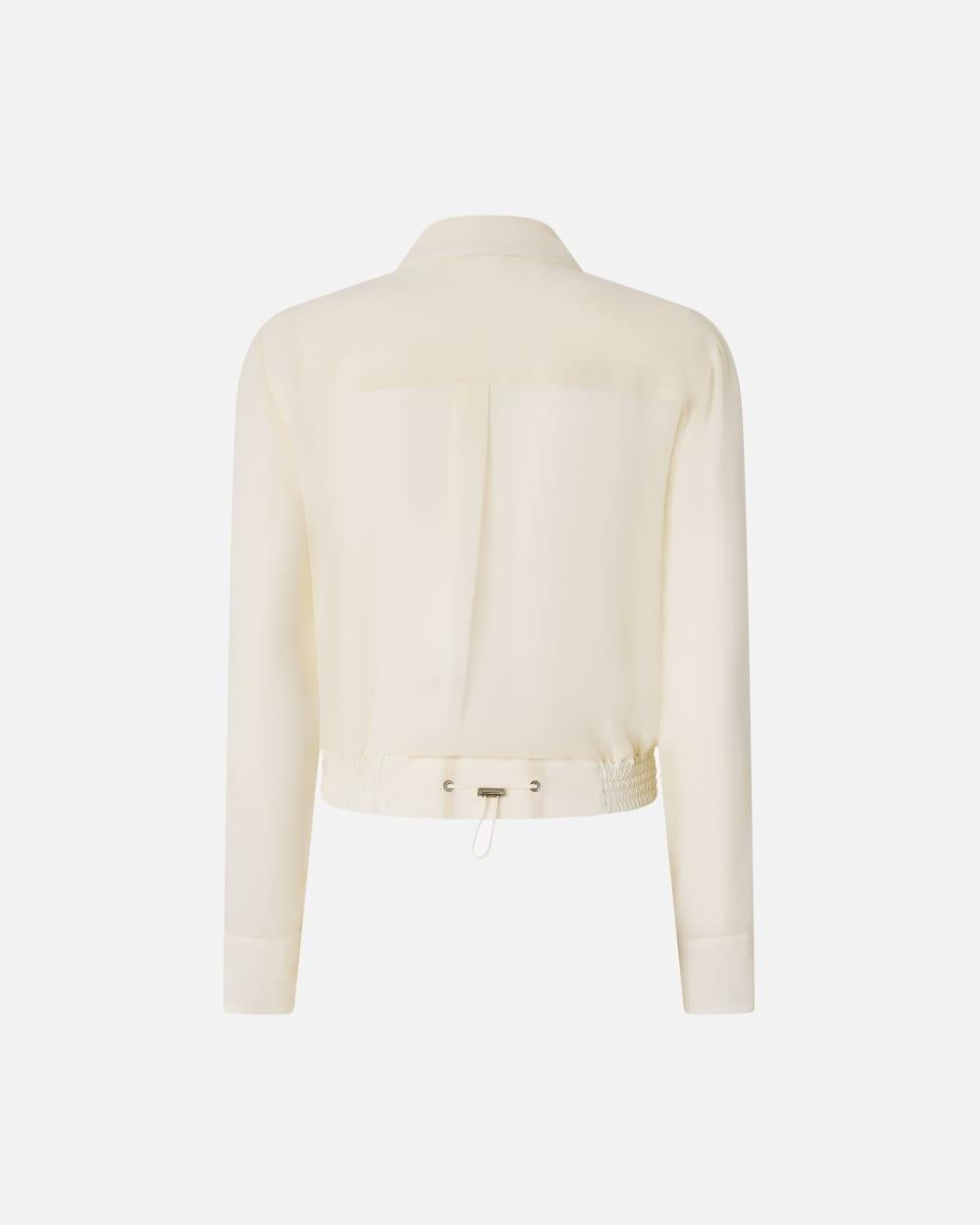 Camicetta leggera linea bomber in georgette