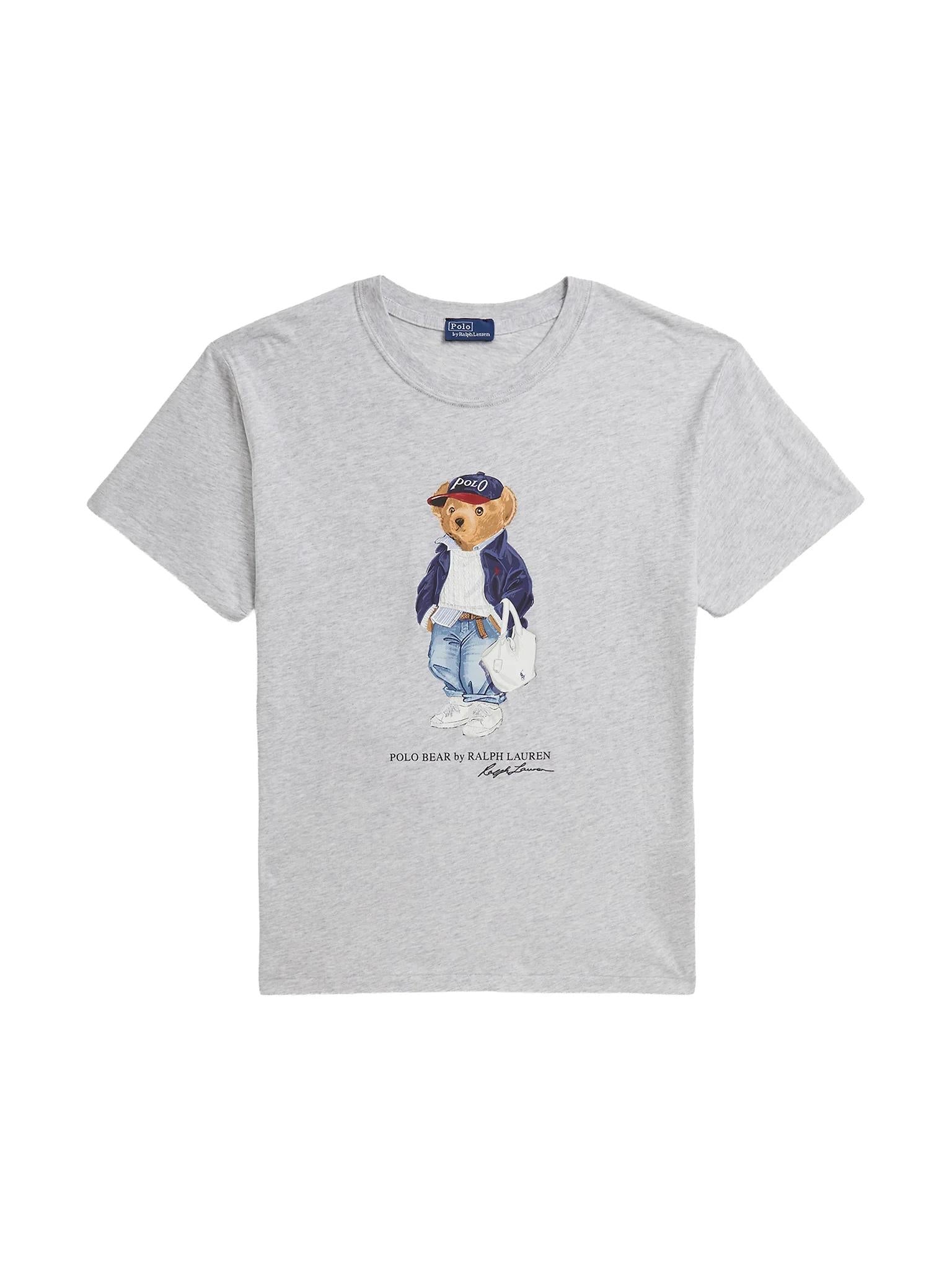 T-shirt donna in cotone "Polo Bear" 211A96261 001 RALPH LAUREN