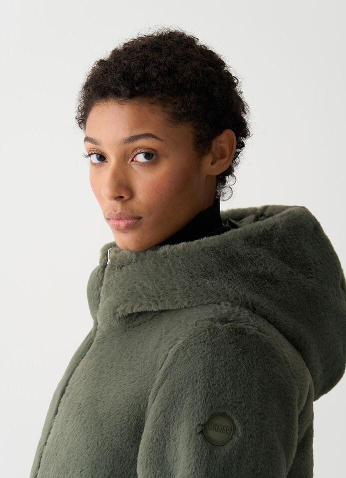 Piumino reversibile in pelliccia sintetica<BR/> 2288E 498 COLMAR