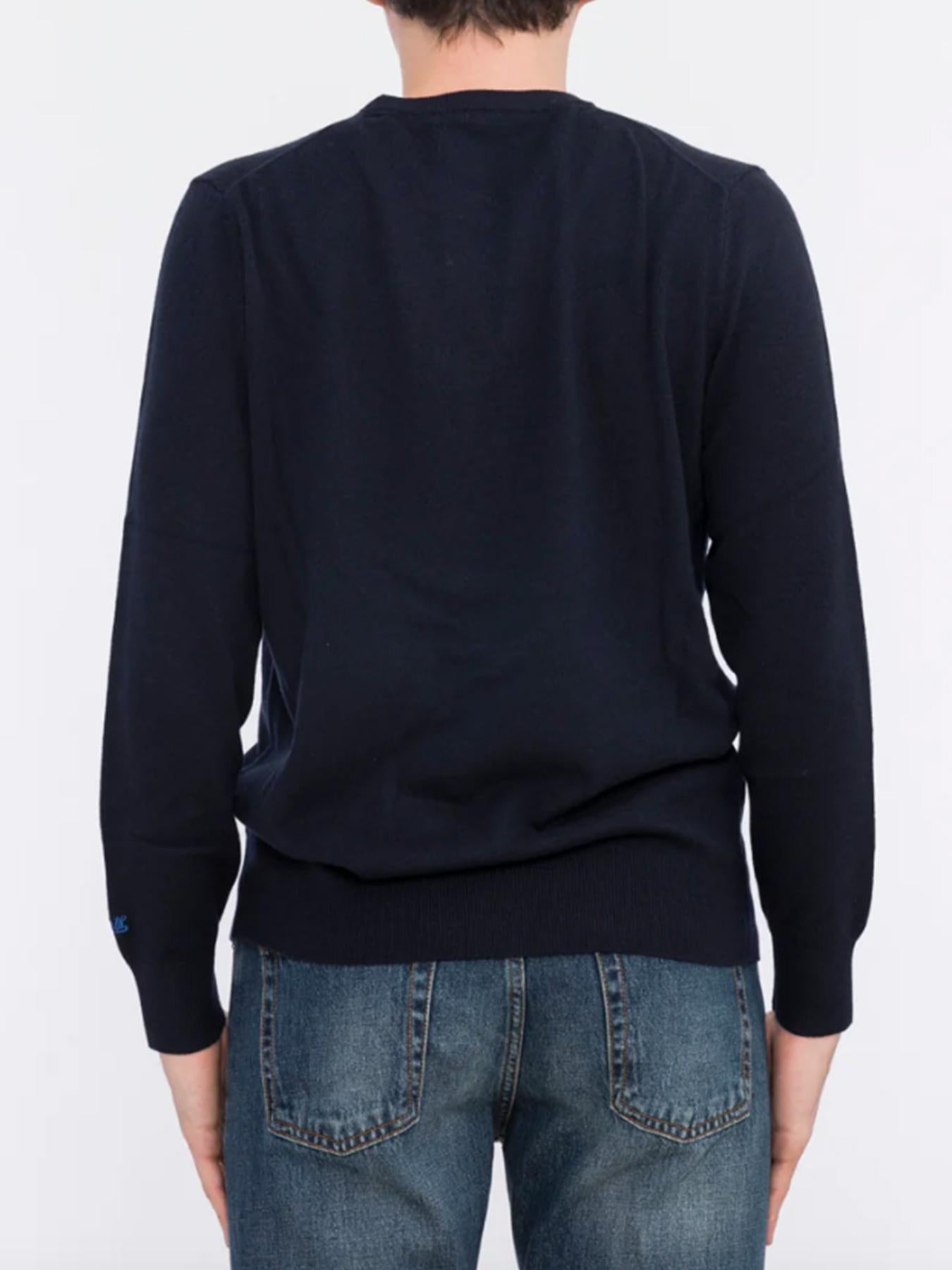 Maglione uomo in misto cashmere con scritta